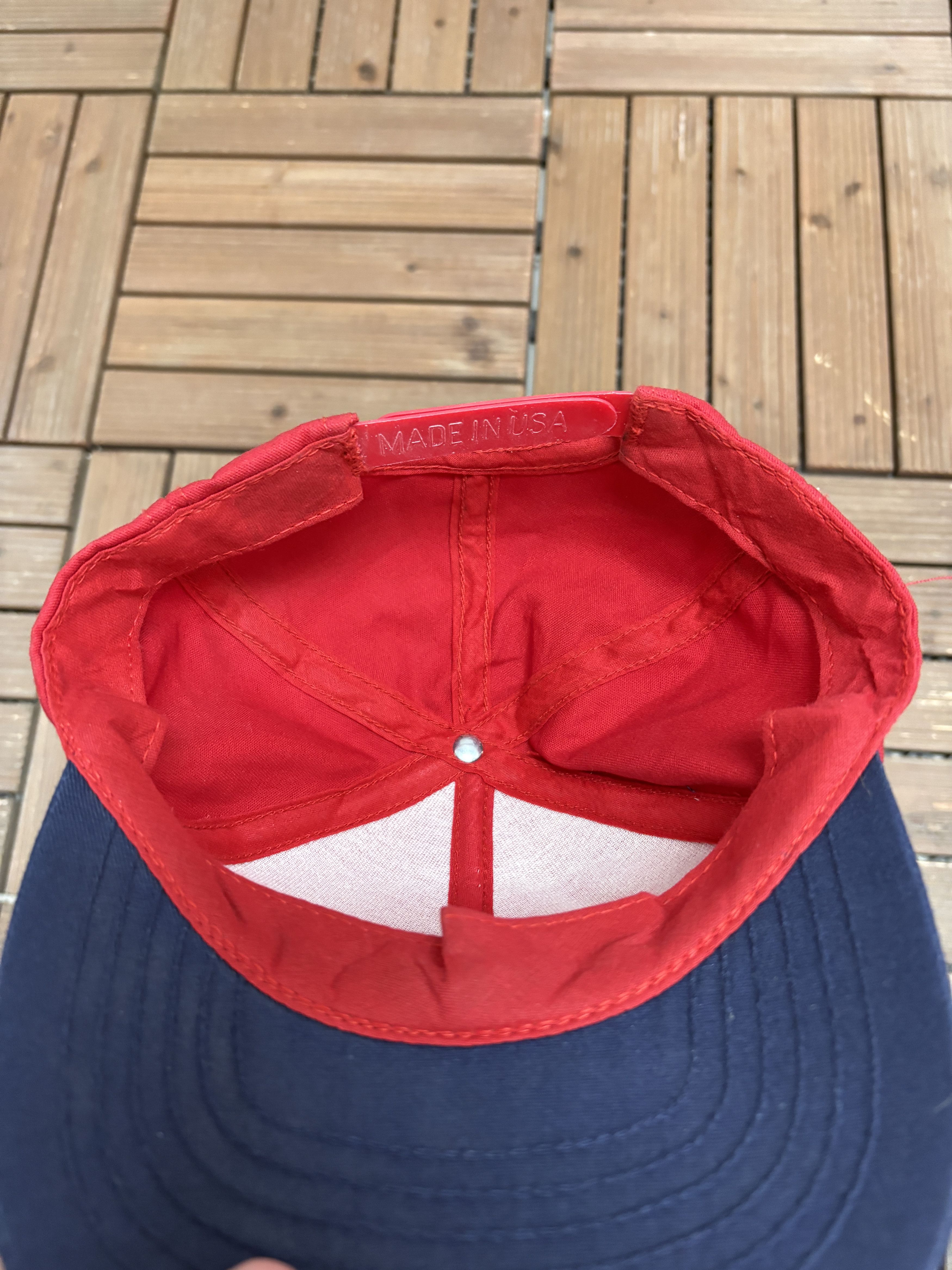 Vintage Budweiser Racing Embroidered Vintage Red Snap Back Hat Cap Size ONE SIZE - 6 Thumbnail