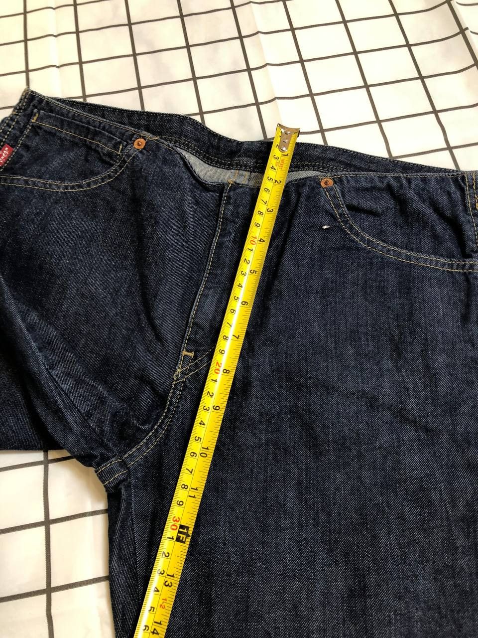 Levi's Levi's 514 Slim Straight Fit Dark Wash Denim Selvedge Jeans Size US 30 / EU 46 - 7 Thumbnail