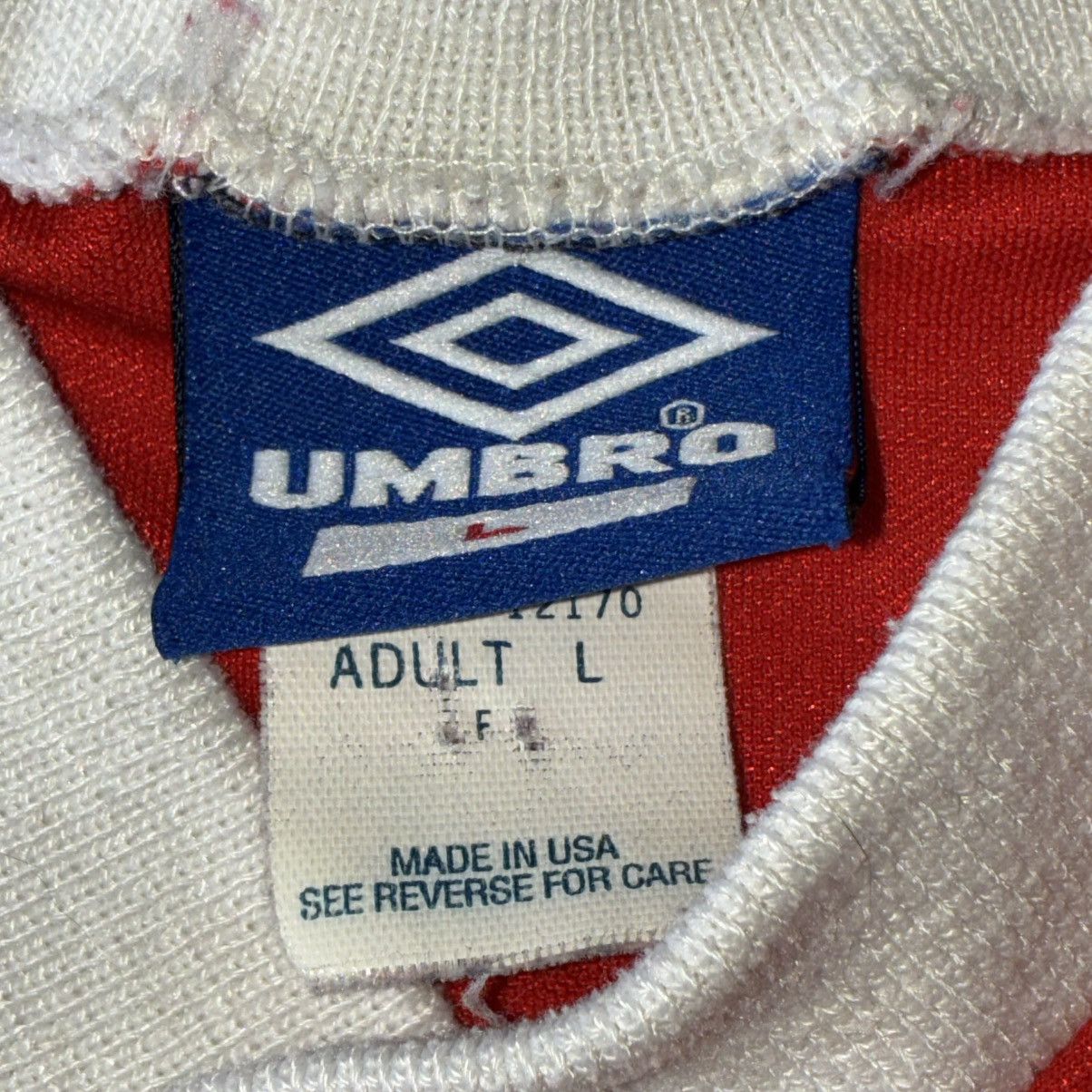 Umbro 90s Umbro red soccer jersey Size US L / EU 52-54 / 3 - 3 Thumbnail