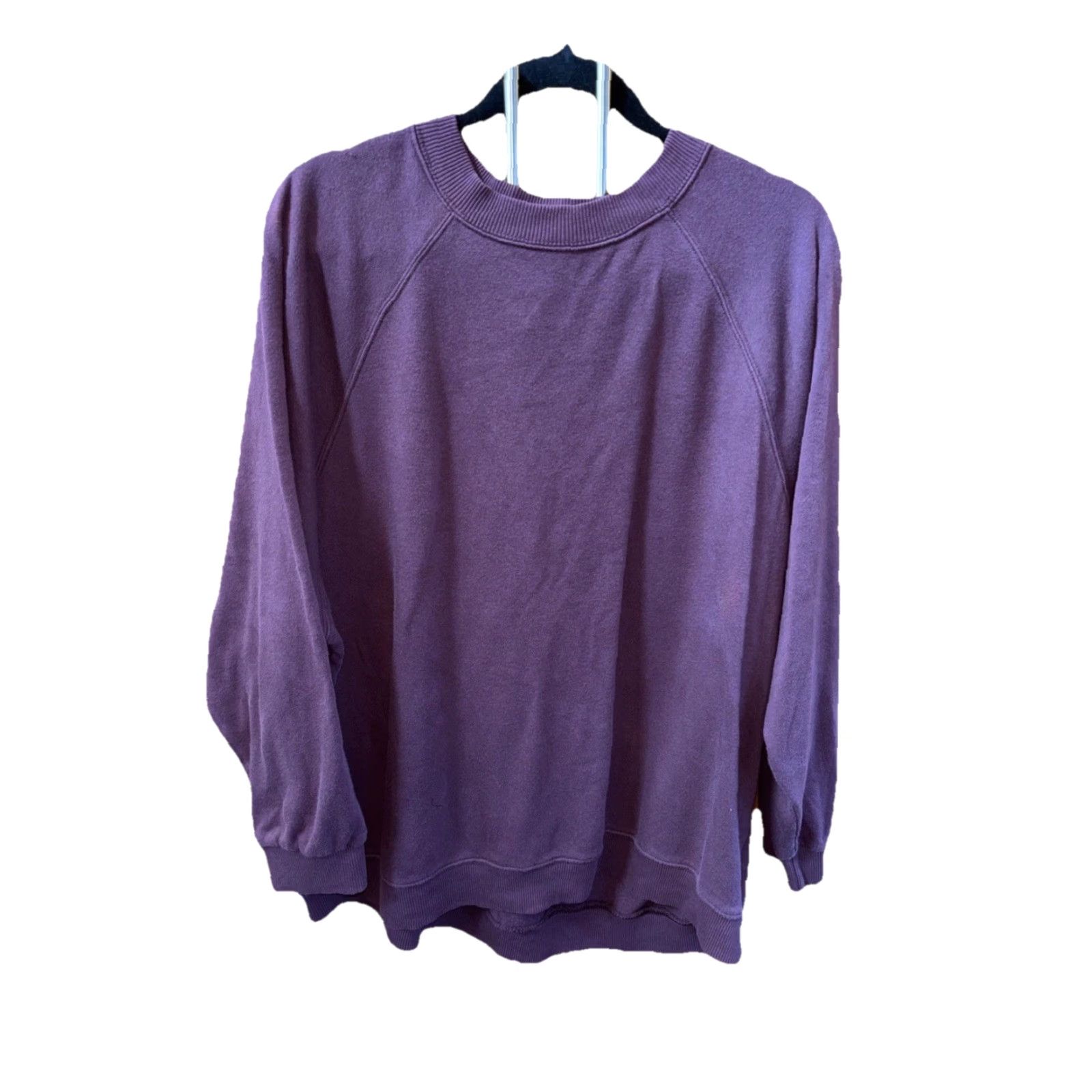 American Eagle Outfitters VINTAGE American Eagle Outfitters Sweatshirt Ahh Amazingly Soft Jegging Fit XL Maroon Size XL / US 12-14 / IT 48-50 - 2 Thumbnail