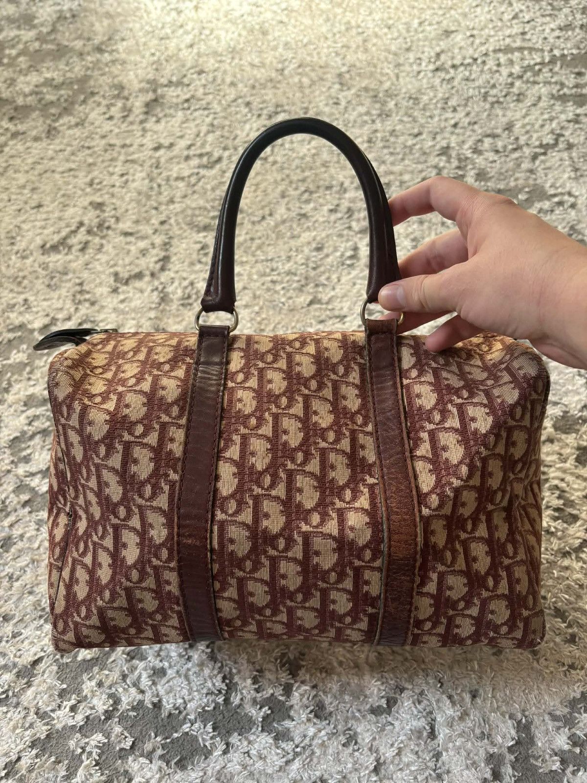 Dior Dior red cherry monogram vintage boston bag 30 Size ONE SIZE - 2 Thumbnail