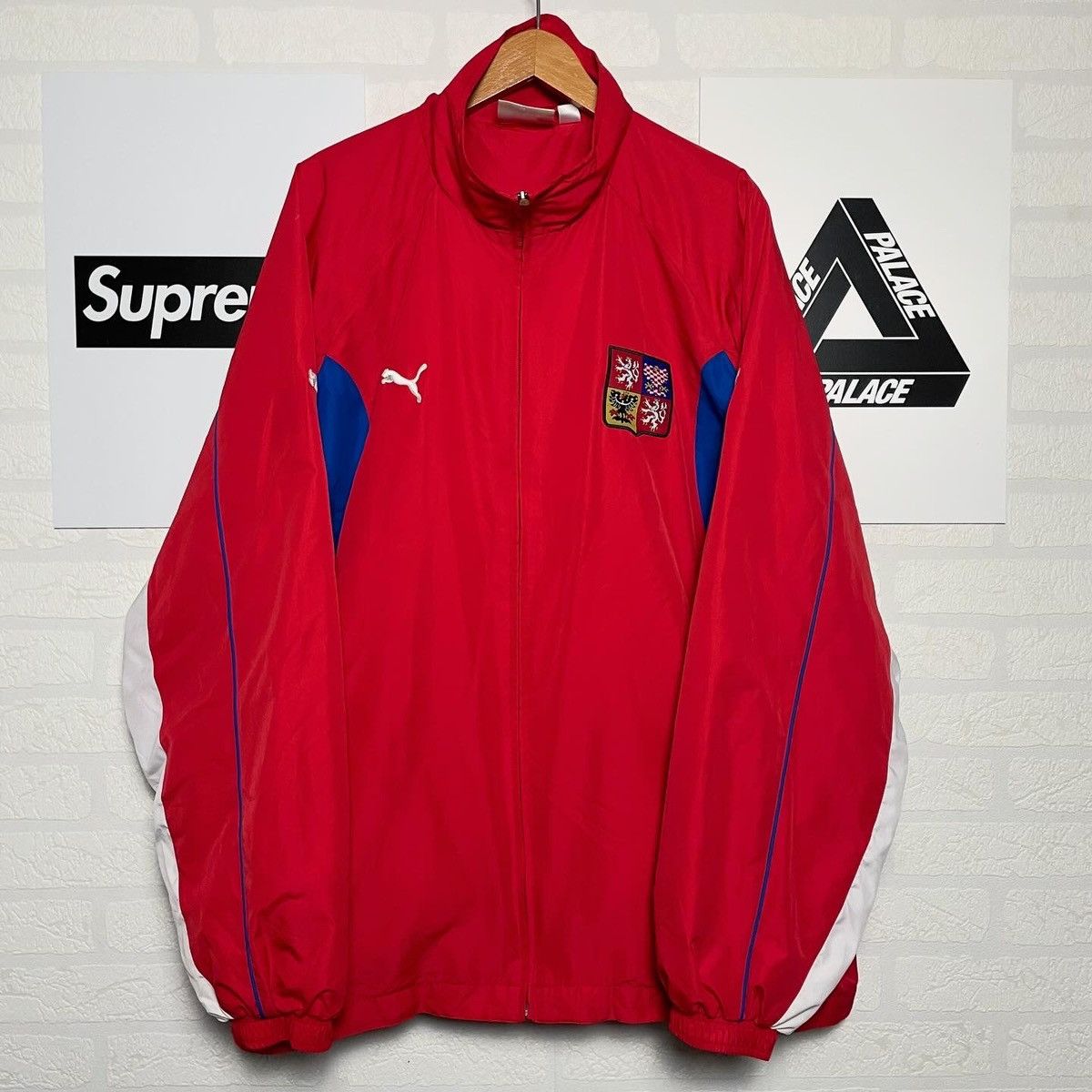Puma Puma Czech Republic Team Jacket 90s Vintage Red Size US XXL / EU 58 / 5 - 1 Thumbnail