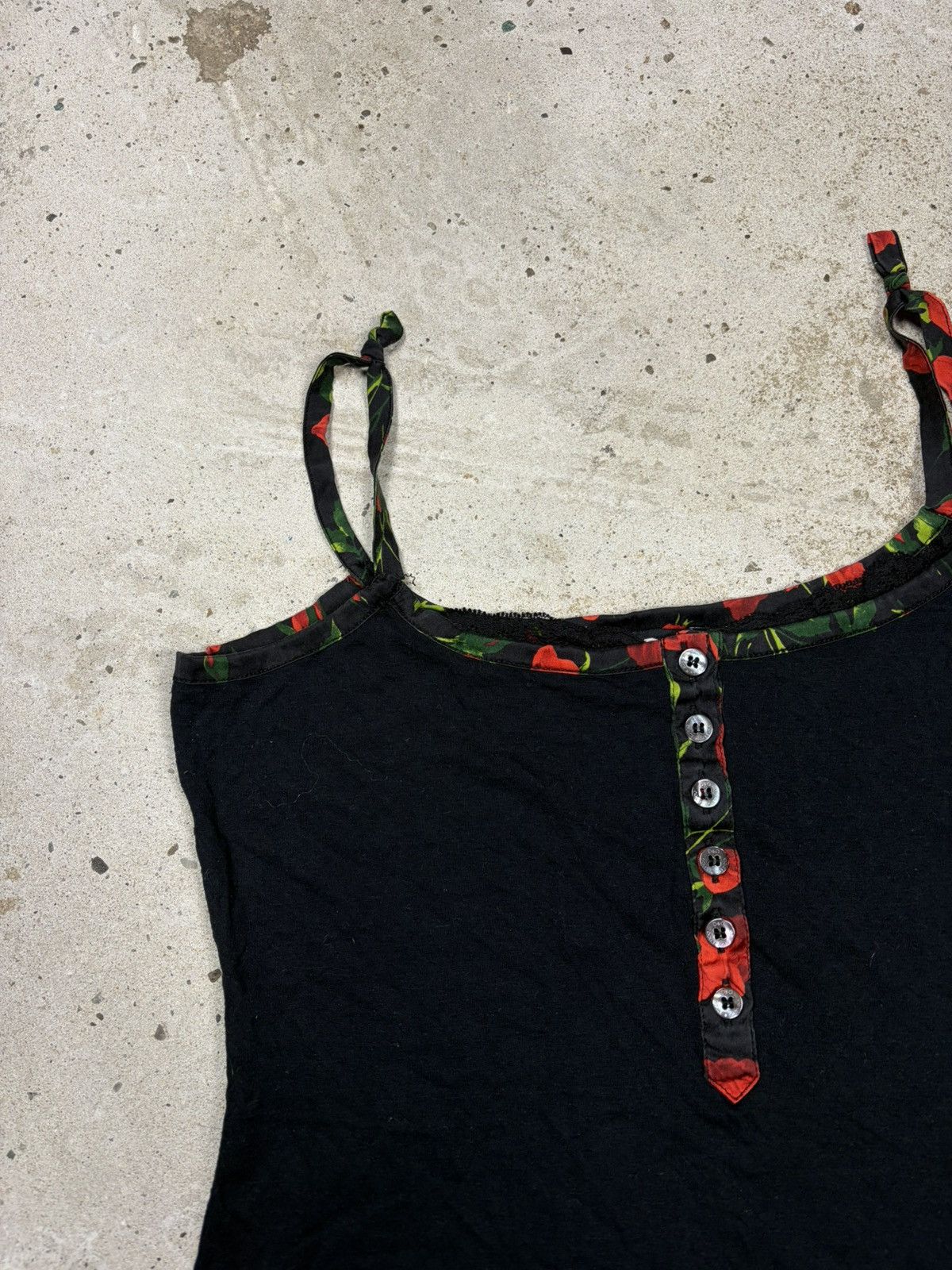 Dolce & Gabbana 2000s Dolce & Gabbana Black Floral Trims Top Corset Size L / US 10 / IT 46 - 6 Thumbnail