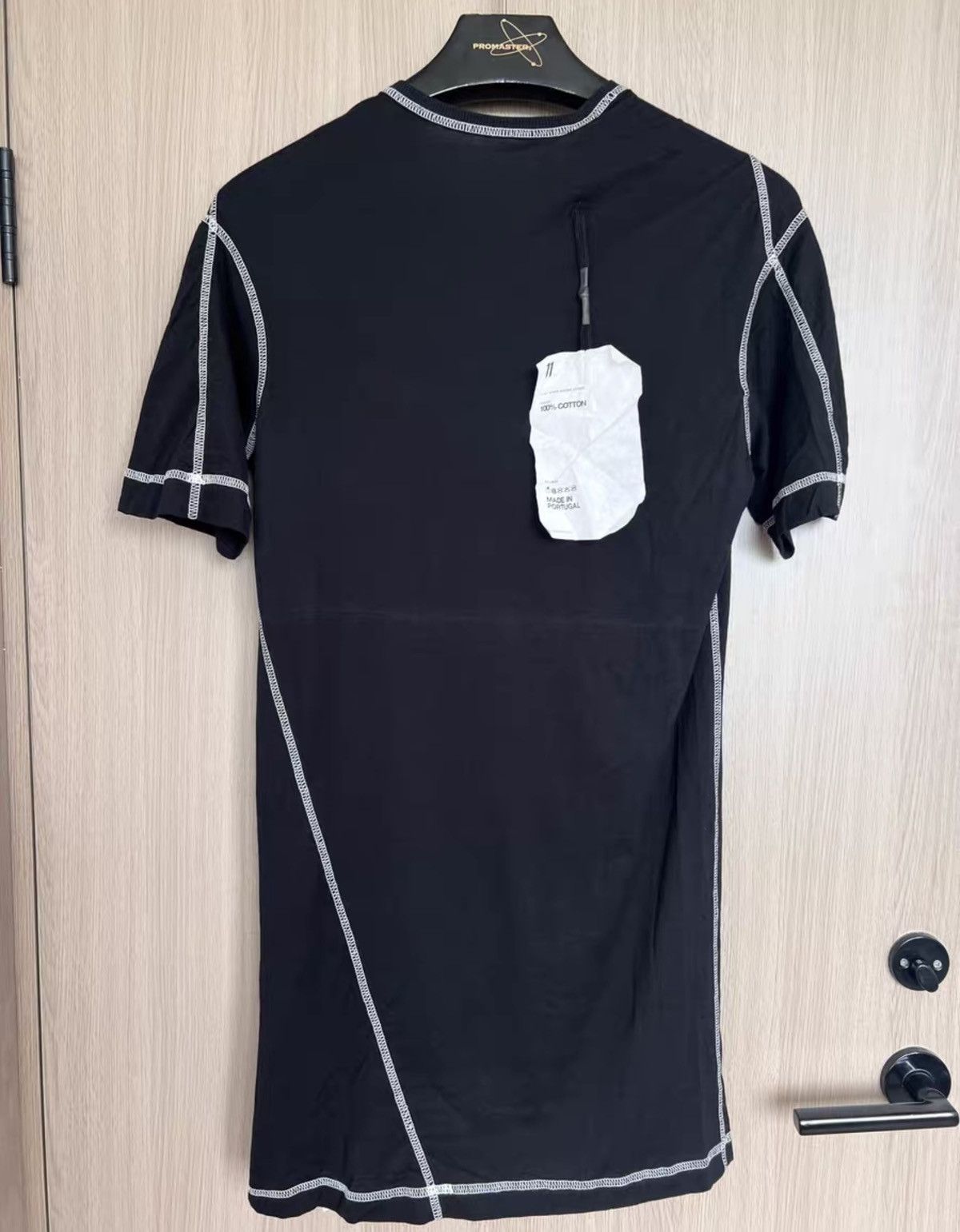 11 By Boris Bidjan Saberi 11ByBBS Topstitch Detail Cotton T-Shirt Size US S / EU 44-46 / 1 - 1 Thumbnail