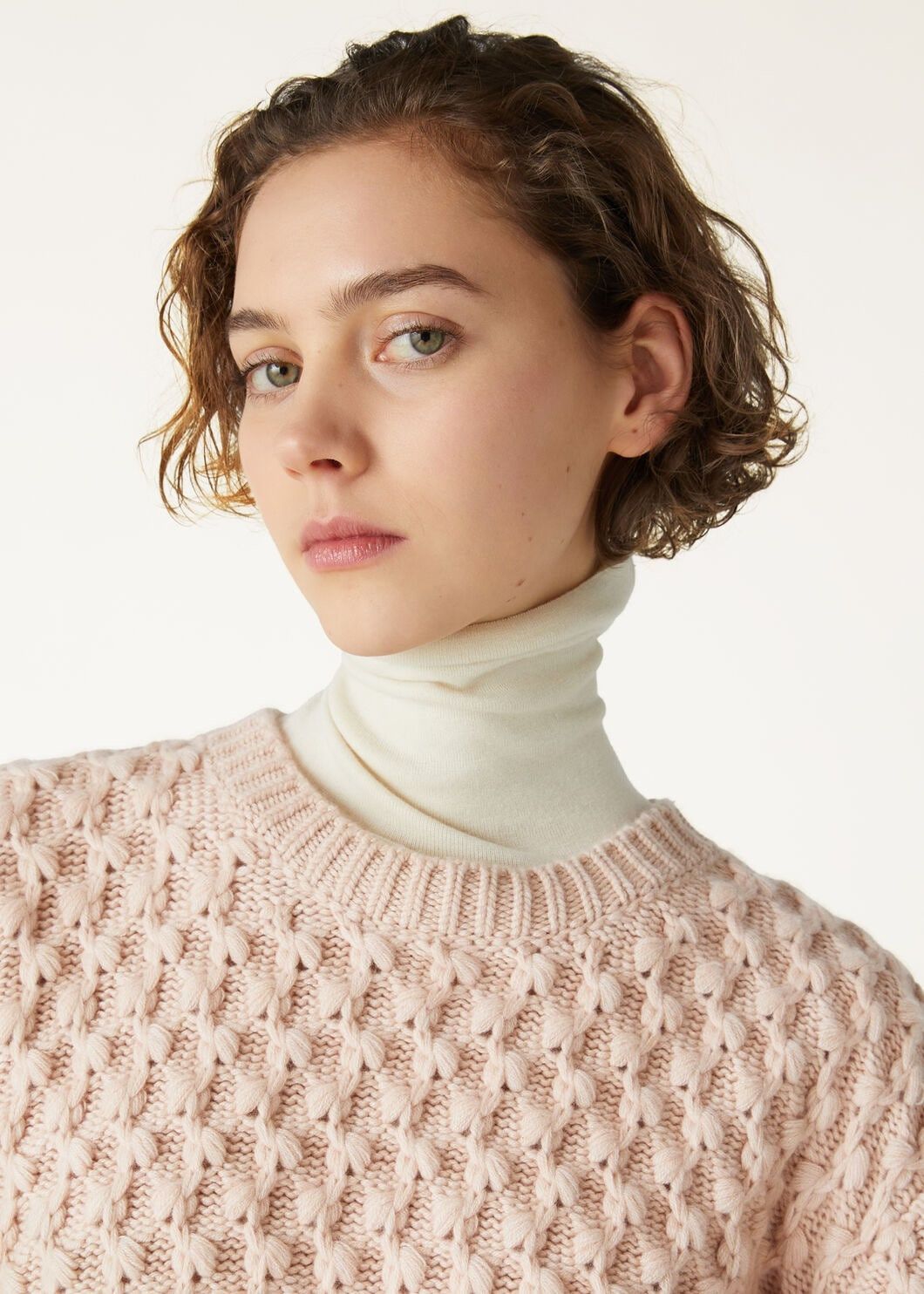Loro Piana o1w1db10825 FAO3404 Vallé Crewneck Sweater in Pink Size XS / US 0-2 / IT 36-38 - 3 Thumbnail