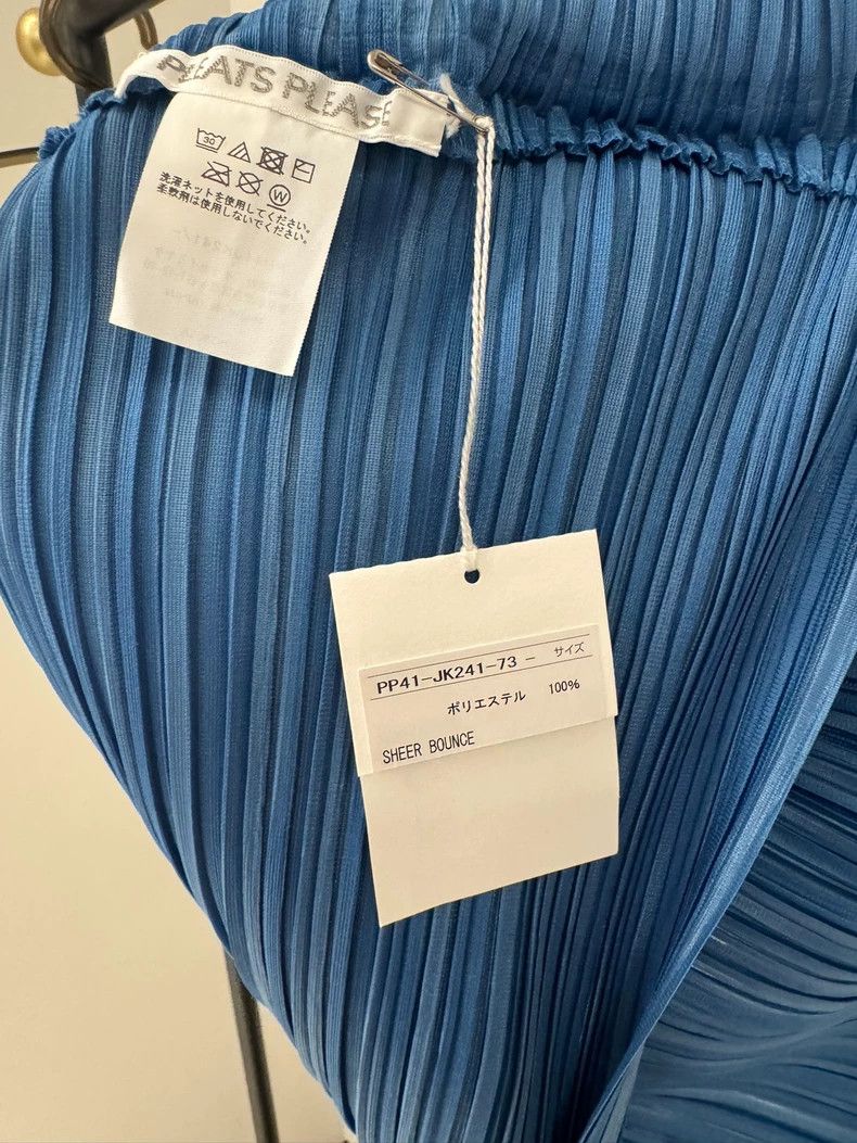 Issey Miyake issey miyake size:one size Blue pleated long sleeves Size XXS / US 00 / IT 34 - 4 Thumbnail