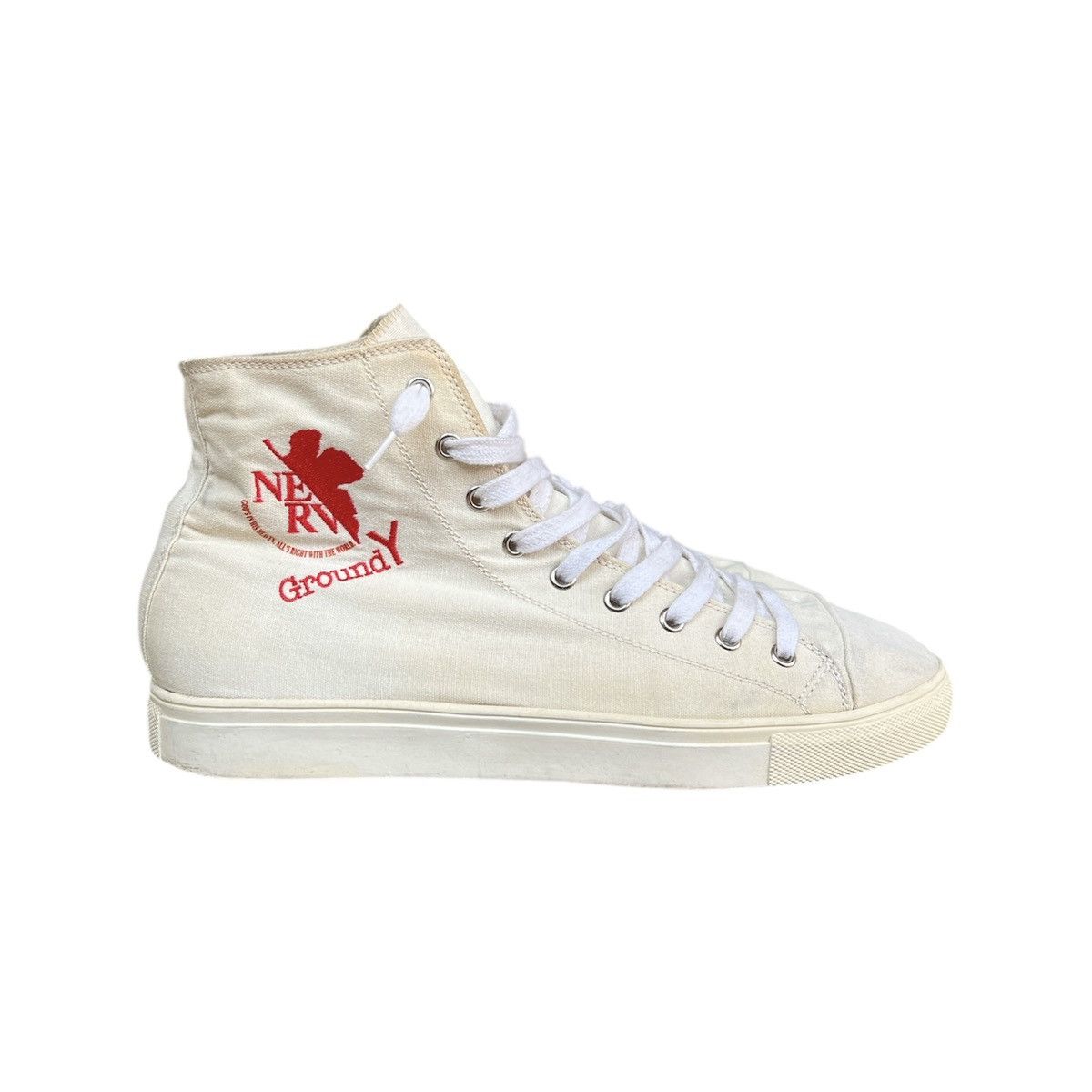 Ground Y Yohji Yamamoto Ground Y x Evangelion hi top sneaker 2015 Size US 10 / EU 43 - 6 Thumbnail