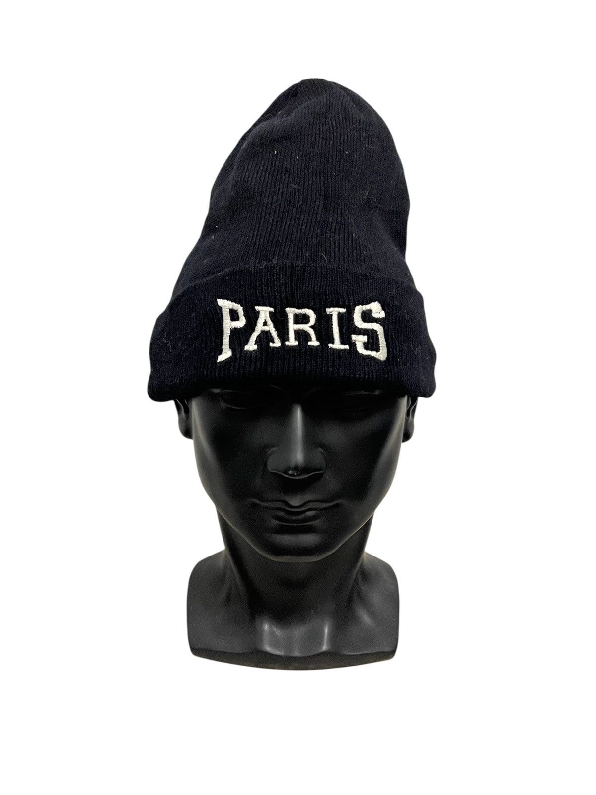 Vintage Vintage Paris Spell Out Beanie Hat Size ONE SIZE - 1 Thumbnail