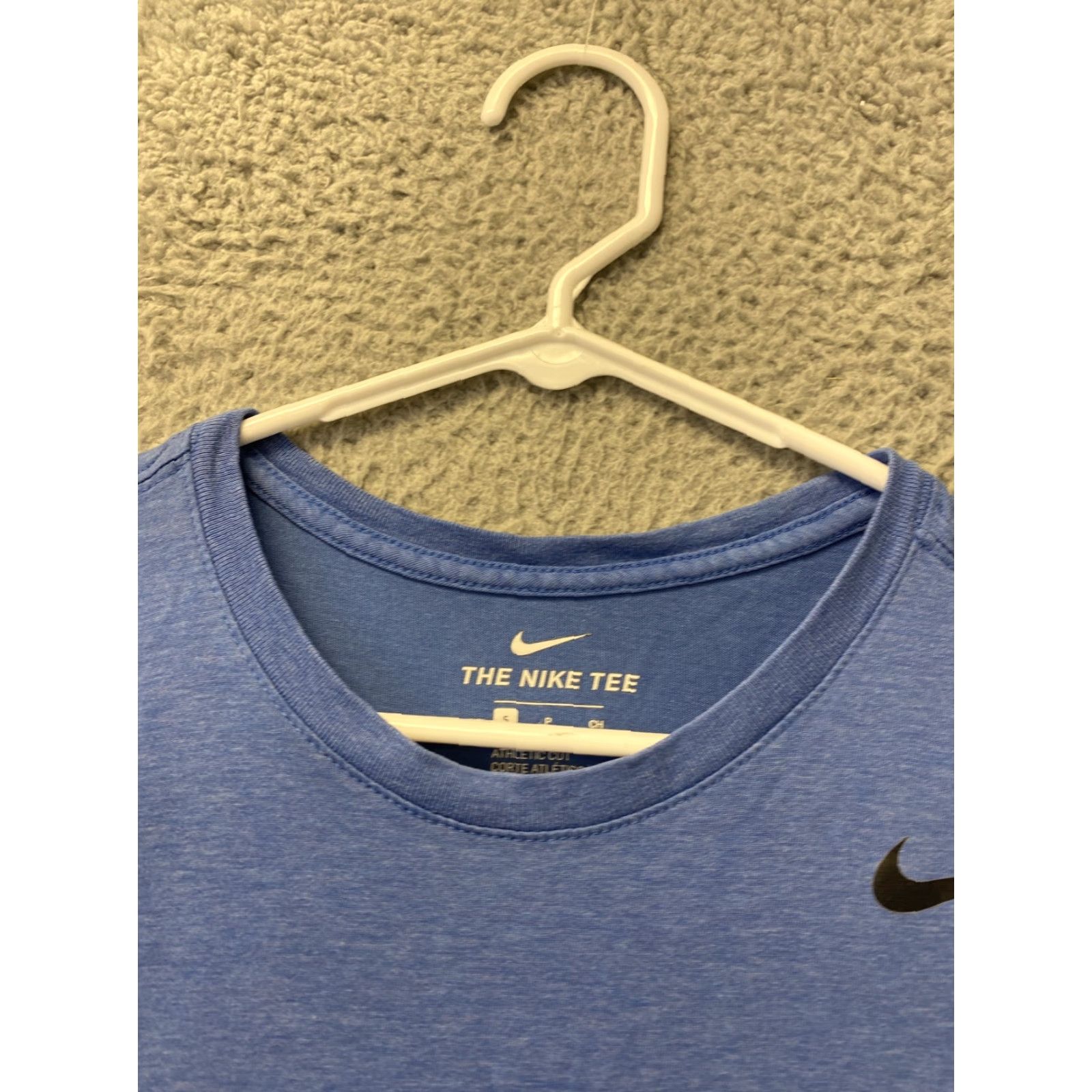 Nike Nike Men's T-Shirt Short Sleeve Swoosh Logo Blue Small Regular Cotton Crew Neck Logo Nike Brand Men Slim? Hmm. Size US S / EU 44-46 / 1 - 3 Thumbnail