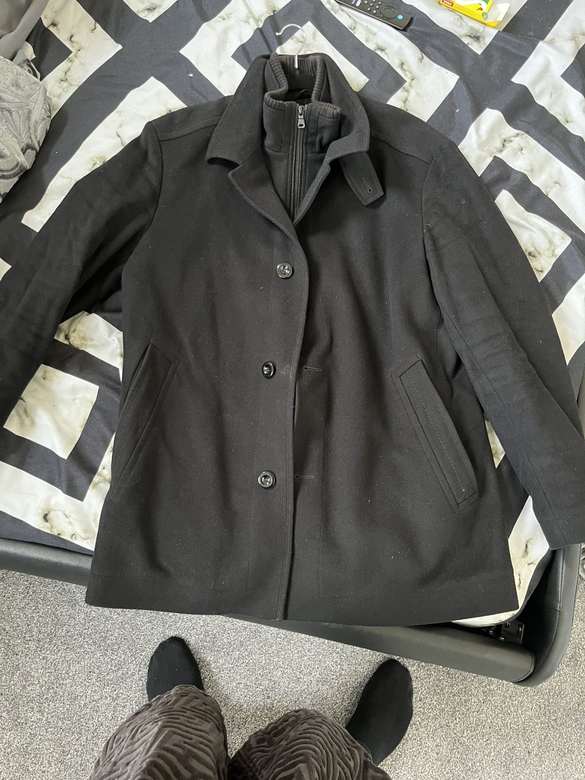 Hugo Boss Hugo Boss Cashmere Wool Coat Size M Size US M / EU 48-50 / 2 - 1 Thumbnail