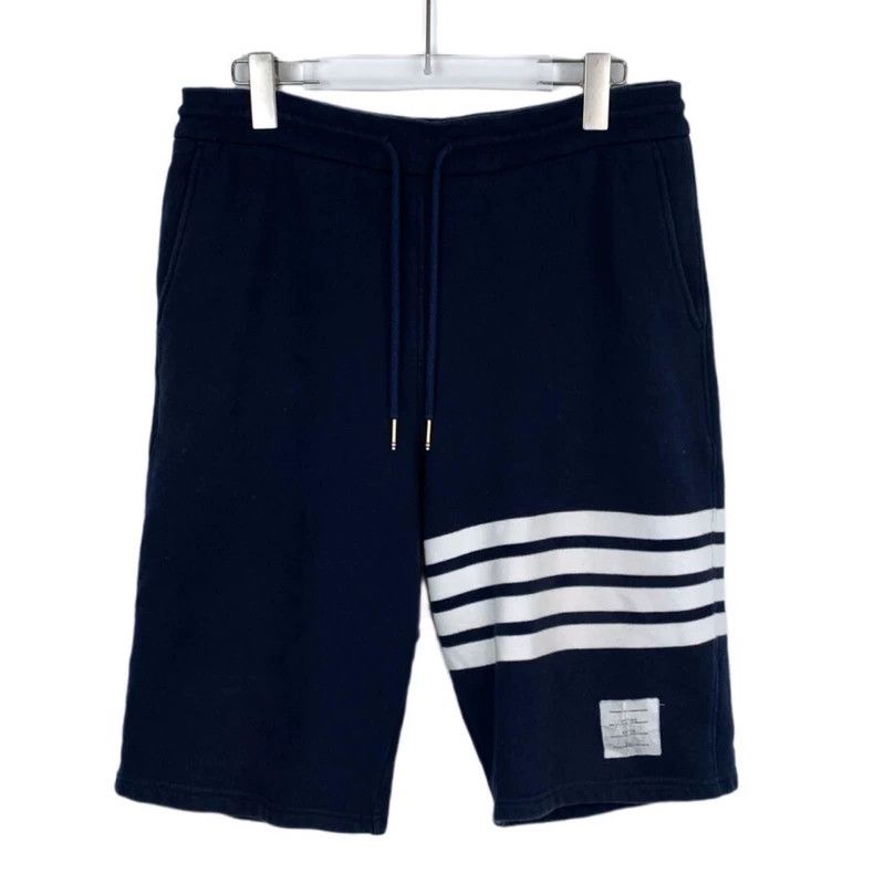 Thom Browne Thom Browne Size 0 Classic four-bar dark blue cotton sport Size US 30 / EU 46 - 1 Thumbnail