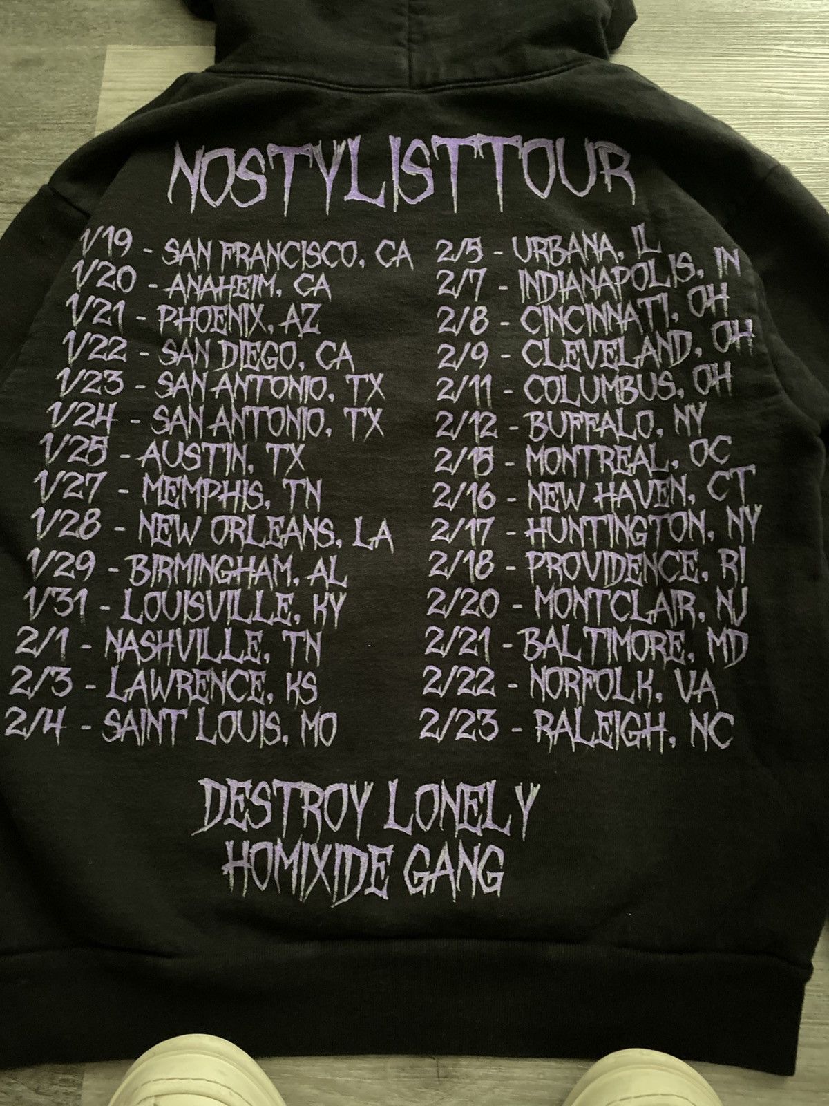 Destroy lonely nostylist tour cat hoodie