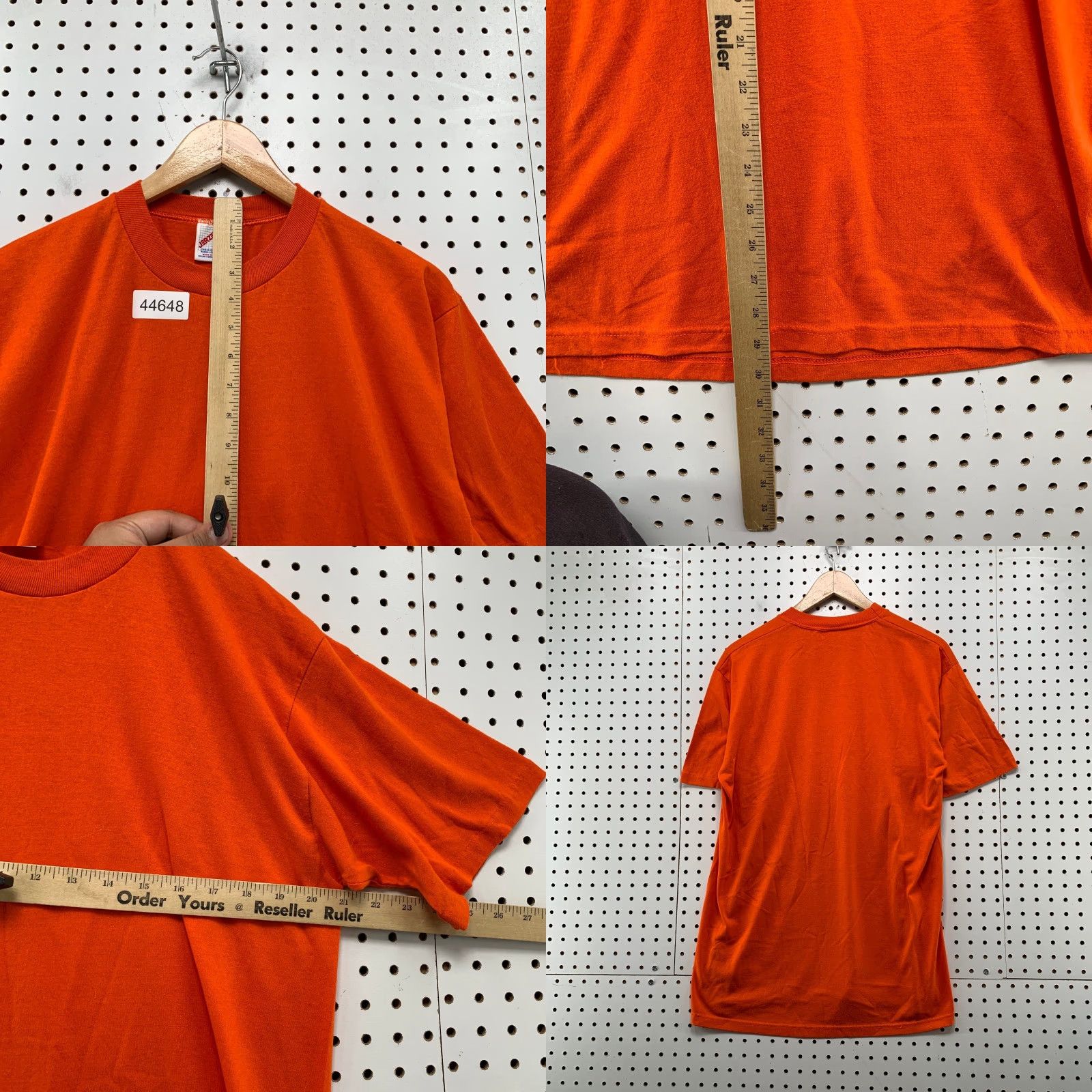 Jerzees VINTAGE Jerzees 80s Orange Shirt Mens XL T-Shirt Regular Crew Neck Short Sleeve Cotton USA 80s 90s Mens Size US XL / EU 56 / 4 - 8 Thumbnail