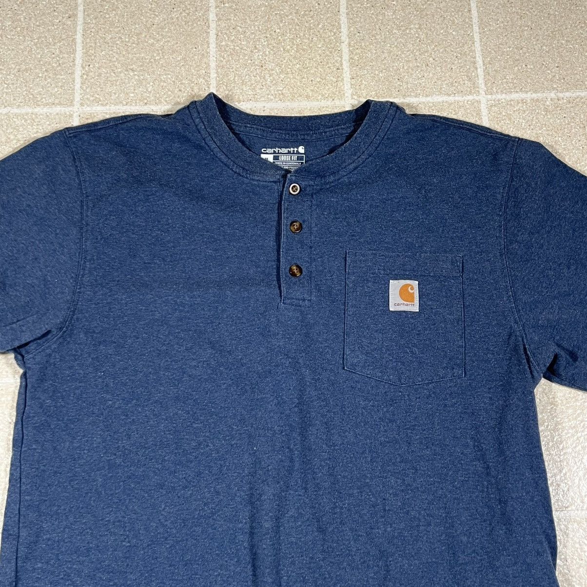 Carhartt Carhartt Heavyweight Short Sleeve Henley Pocket T-Shirt Size US M / EU 48-50 / 2 - 2 Thumbnail