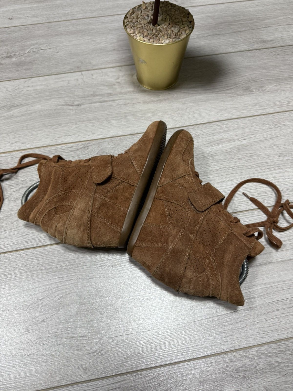 ASH ASH suede Isabel Marant style high sneakers boots vintage Size US 9 / IT 39 - 6 Thumbnail