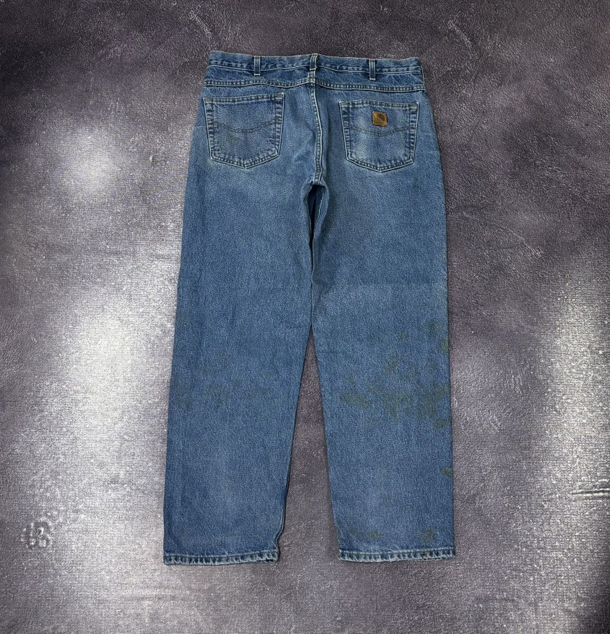 Carhartt Vintage 90s Carhartt Relaxed Fit Blue Work Denim Baggy Jeans Size US 38 / EU 54 - 1 Thumbnail