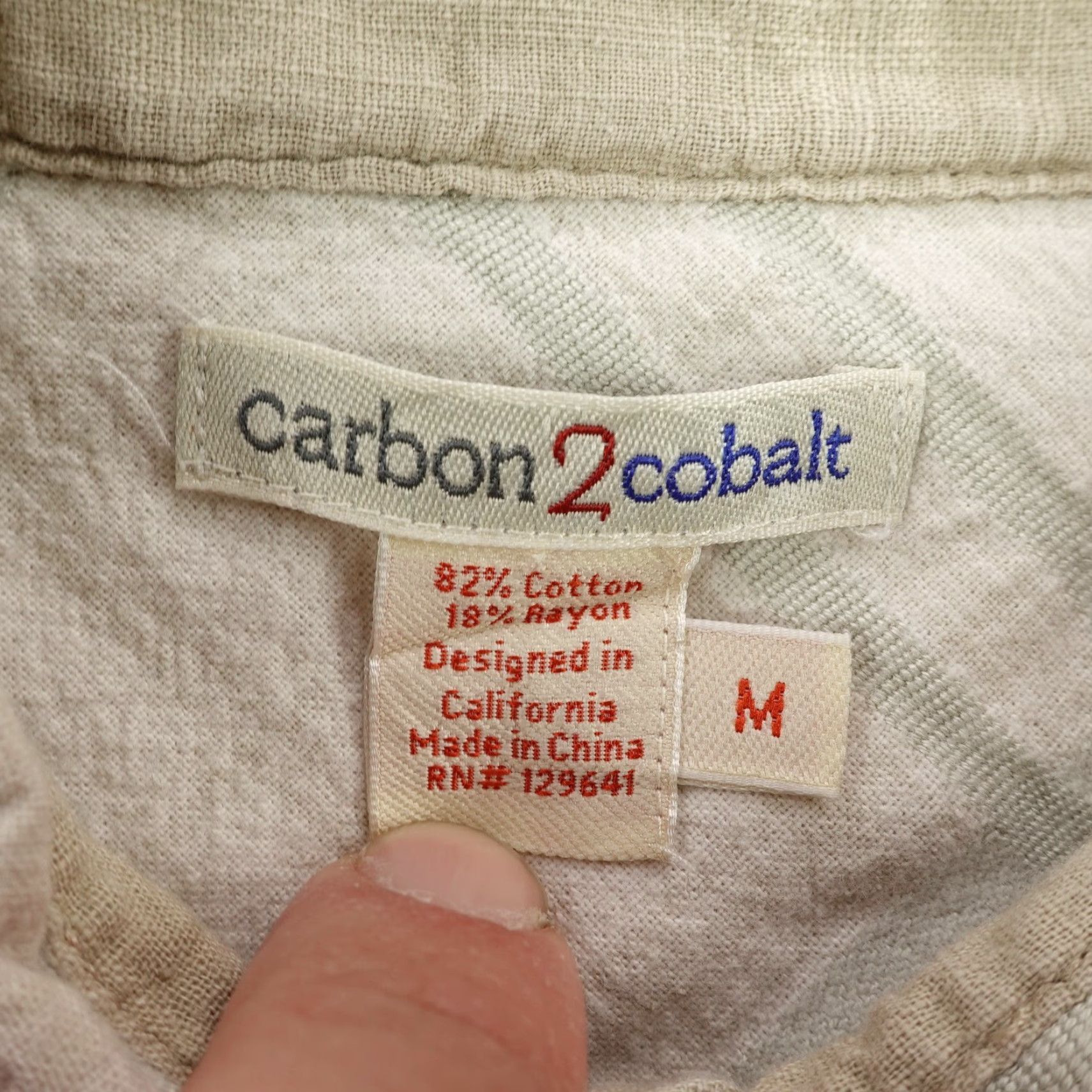 Carbon2Cobalt VINTAGE Carbon 2 Cobalt Flannel Shirt Medium Gray Plaid Button-Up Outdoors Mens Size US M / EU 48-50 / 2 - 7 Thumbnail