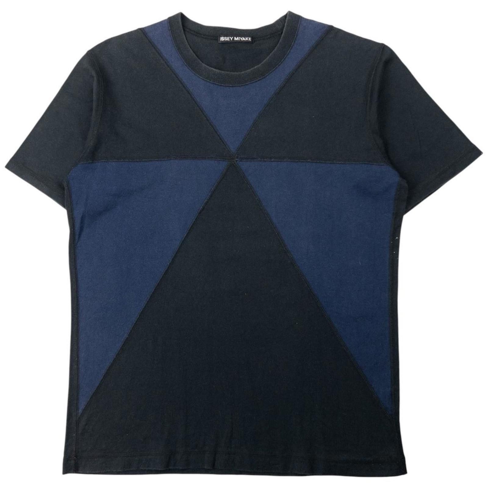 Issey Miyake Vintage Issey Miyake Geometric Patchwork T Shirt Size M Size US M / EU 48-50 / 2 - 1 Thumbnail