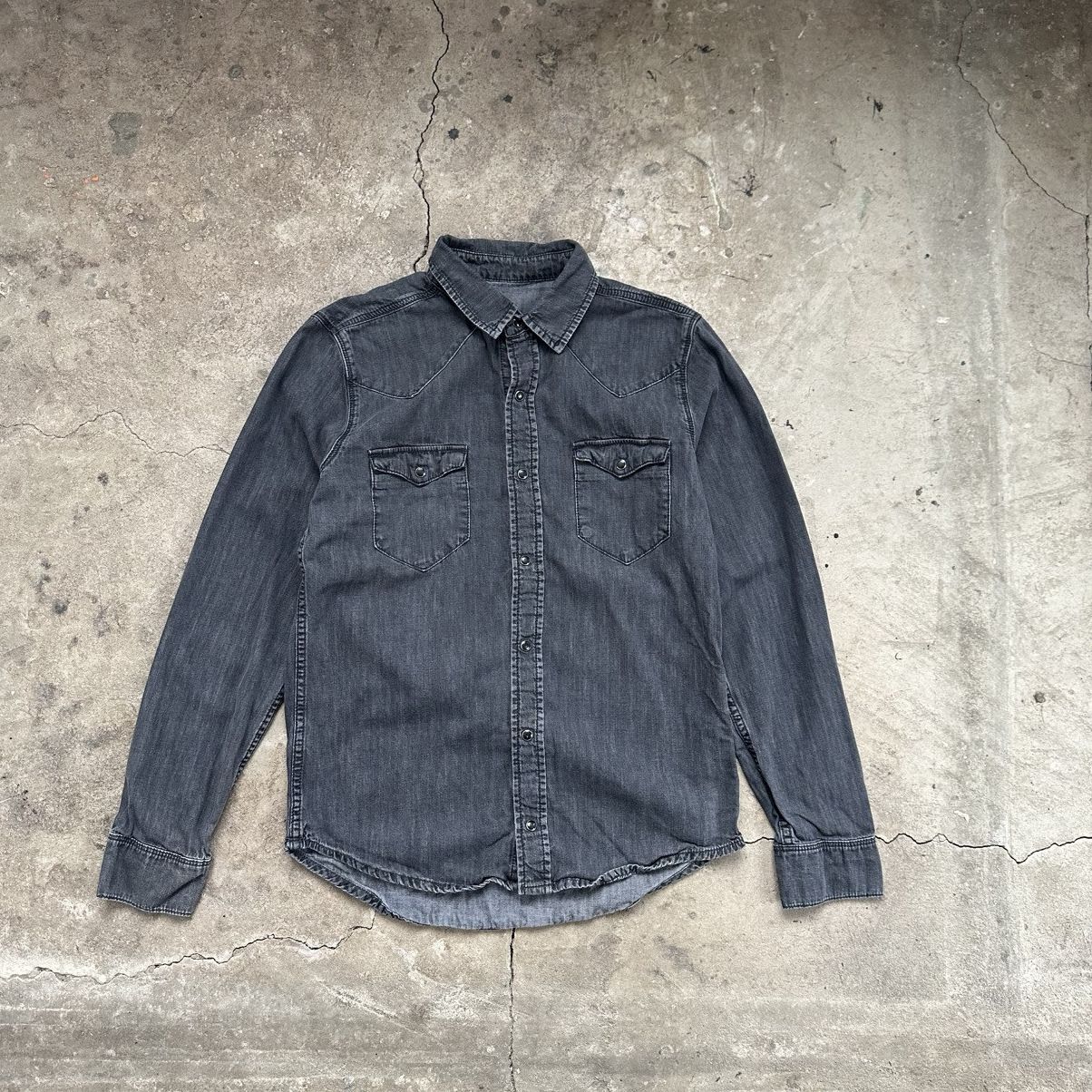 Sandro Sandro Paris Denim Jeans Shirt Long Sleeve Men's Size US S / EU 44-46 / 1 - 2 Thumbnail
