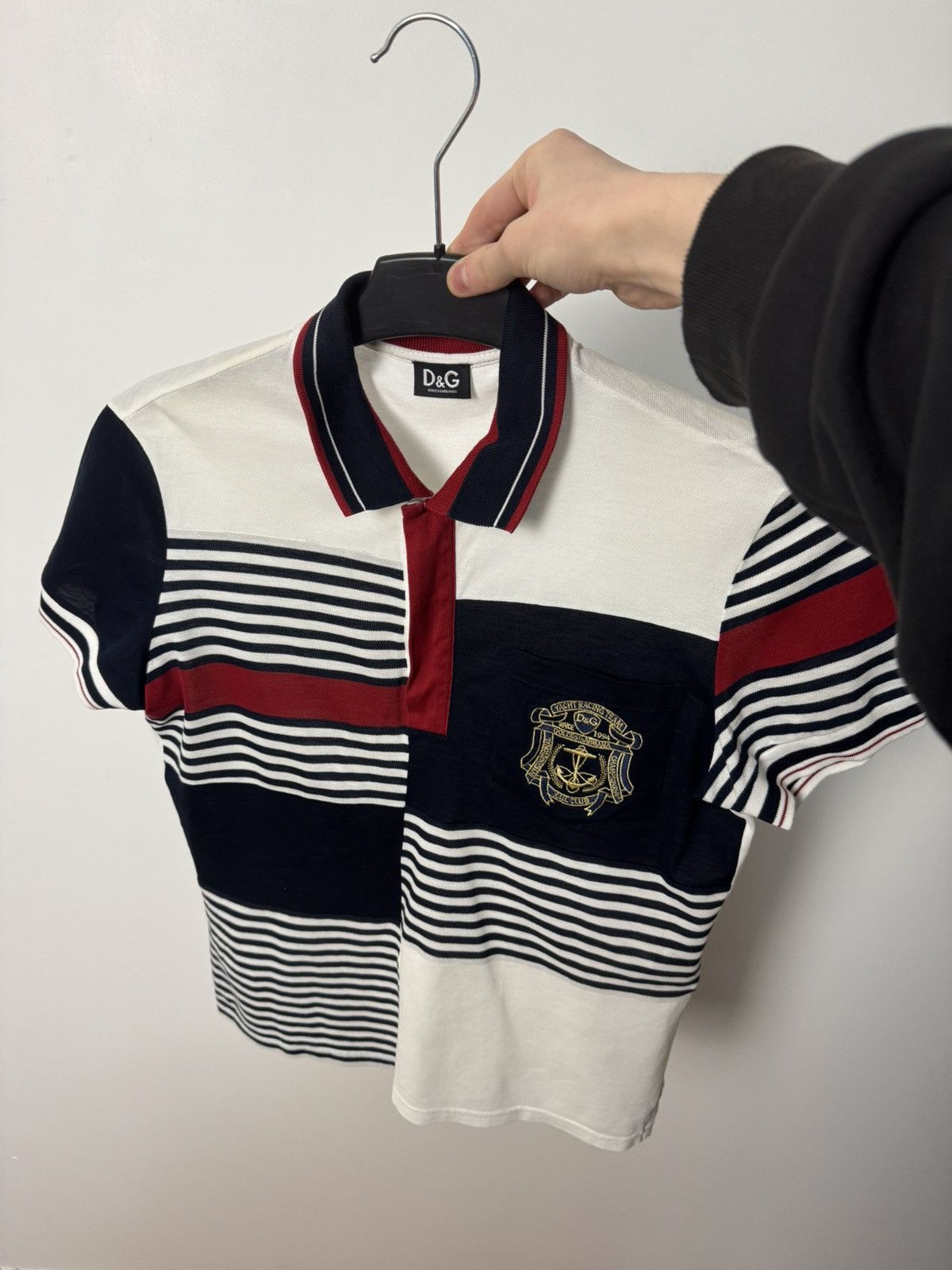 Dolce & Gabbana Dolce & Gabbana Patchwork Striped Polo Yacht Racing D&G Y2K Size M / US 6-8 / IT 42-44 - 11 Thumbnail
