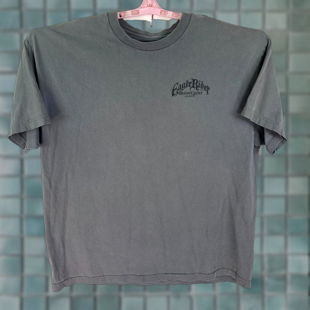 Vintage Eagle Rider T Shirt Mens XXL Gray Graphic Tee Eagle Rider Motorcycle Shirt XXL Mens Gray Graphic Tee Size US XXL / EU 58 / 5 - 1 Thumbnail