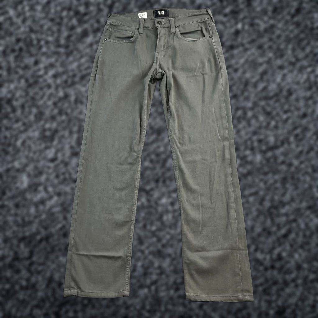Paige Paige Lennox Jeans Mens 29 Gray Slim Fit Stretch Five Pocket Denim Pants Size US 29 - 1 Thumbnail