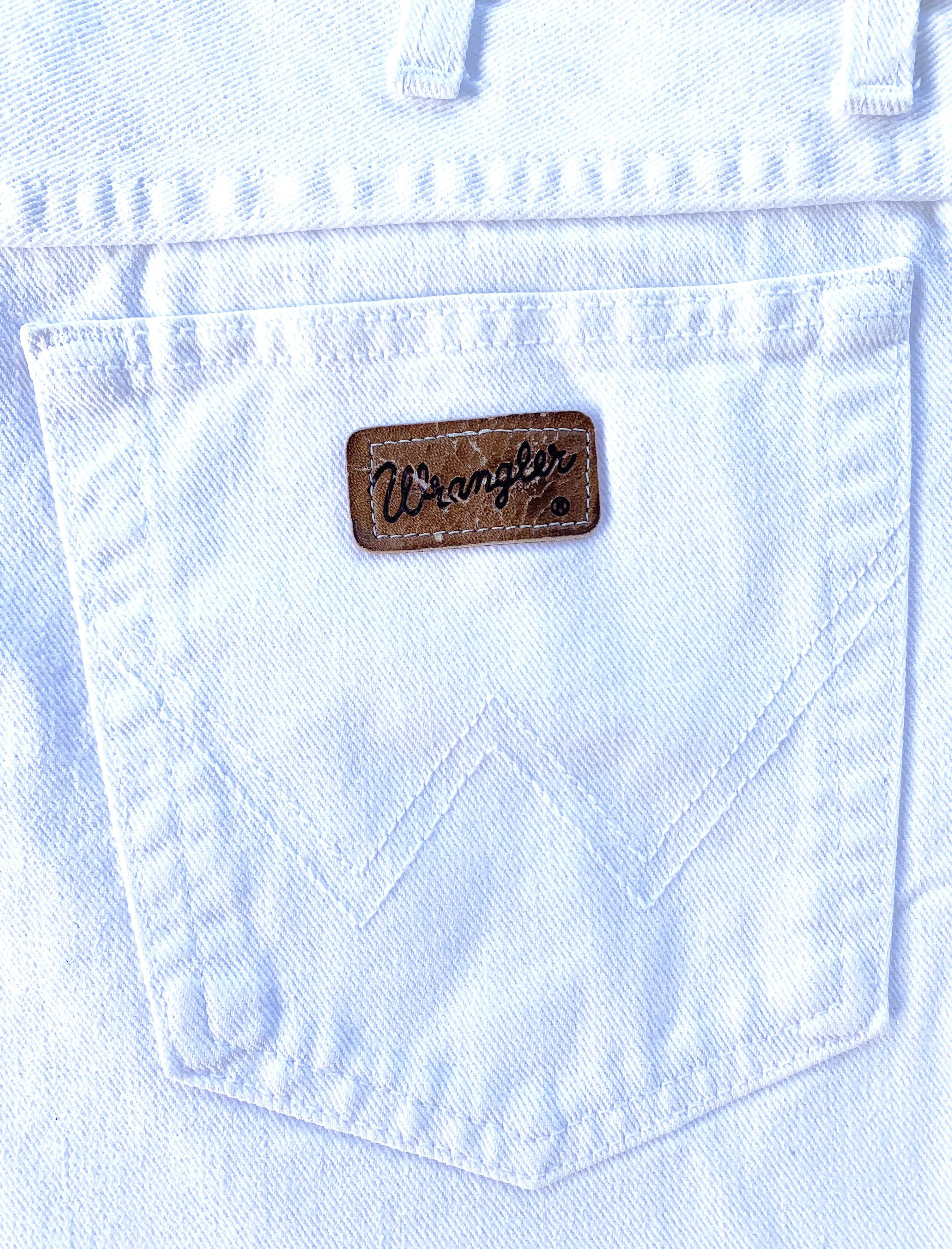 Vintage Vintage 90s WRANGLER shorts Denim Jeans Pants White Y2K / 33 Size US 33 - 5 Thumbnail