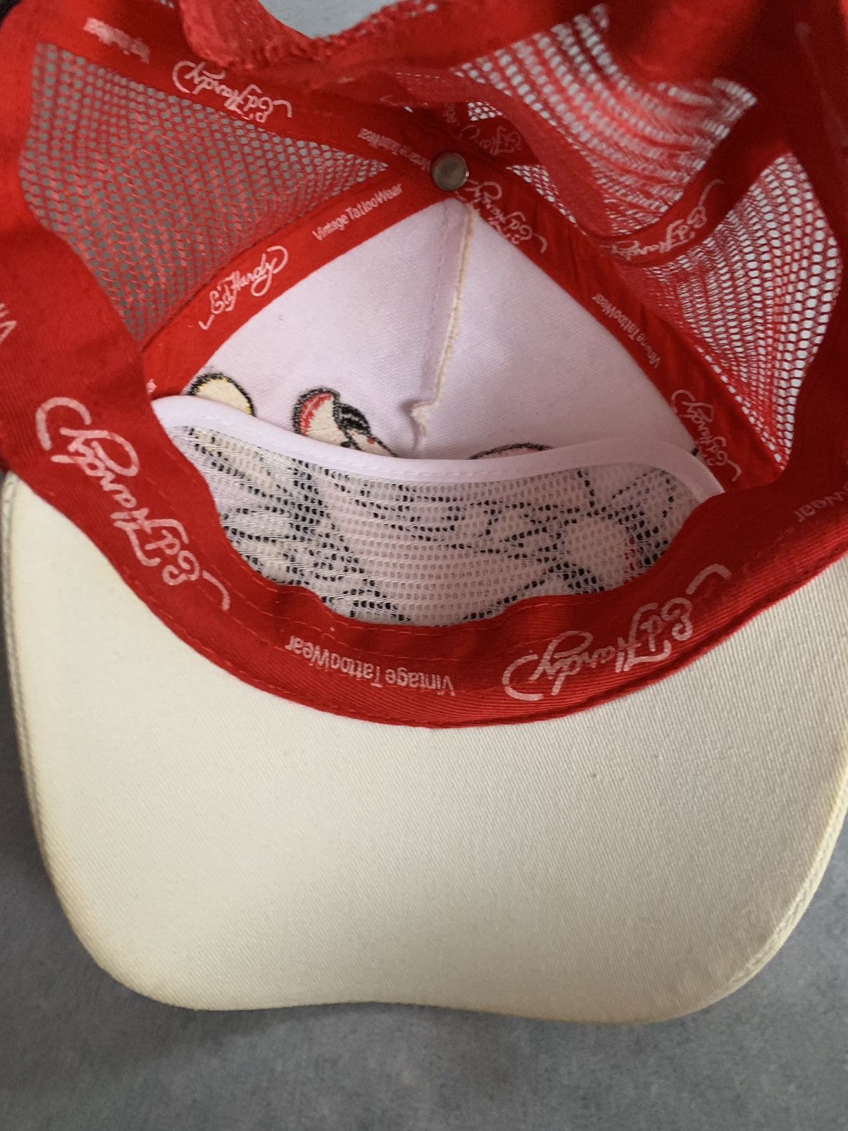 Christian Audigier × Ed Hardy × Vintage Vintage Ed Hardy Love Kills Slowly Trucker Hat Cap Mesh Y2K Size ONE SIZE - 13 Thumbnail