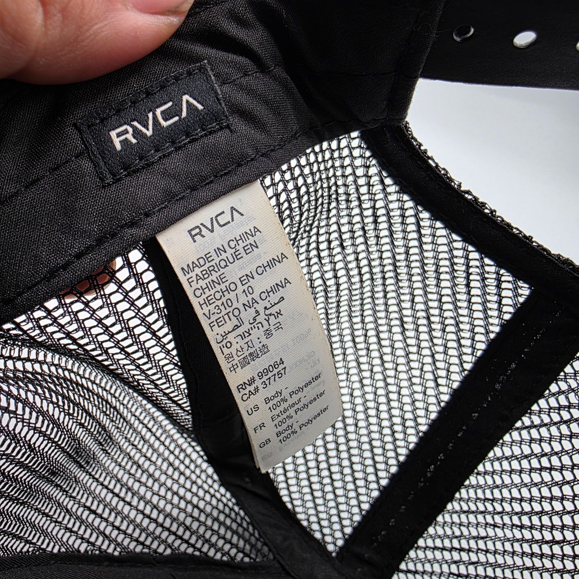 RVCA RVCA Aloha Adults Red Black Trucker Hat Casual Beach Summer Size ONE SIZE - 6 Thumbnail