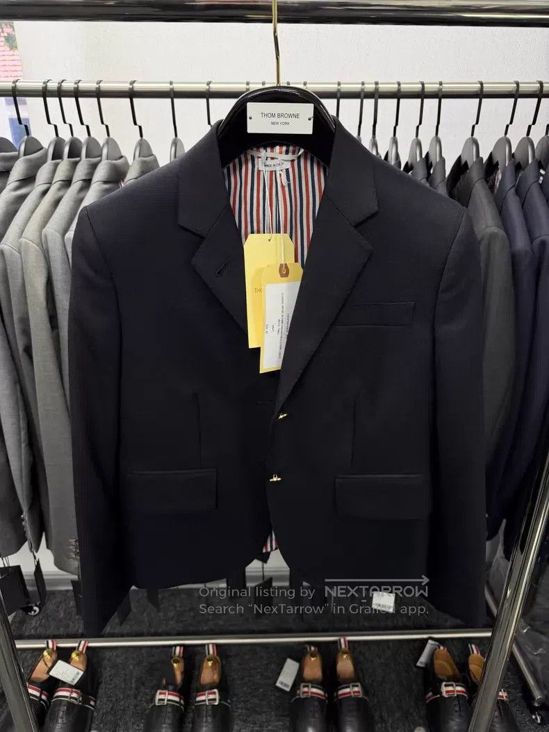 Thom Browne Thom Browne Overcoat in Dark Blue with Gold Buttons Size M / US 6-8 / IT 42-44 - 5 Thumbnail