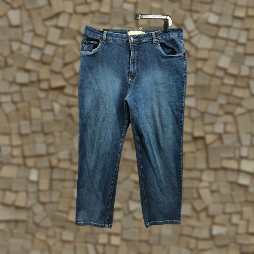 Vintage Field Gear Jeans Short Womens Size 16 High Rise Medium Wash Blue Tapered Size 38" / US 16 / IT 52 - 1 Thumbnail