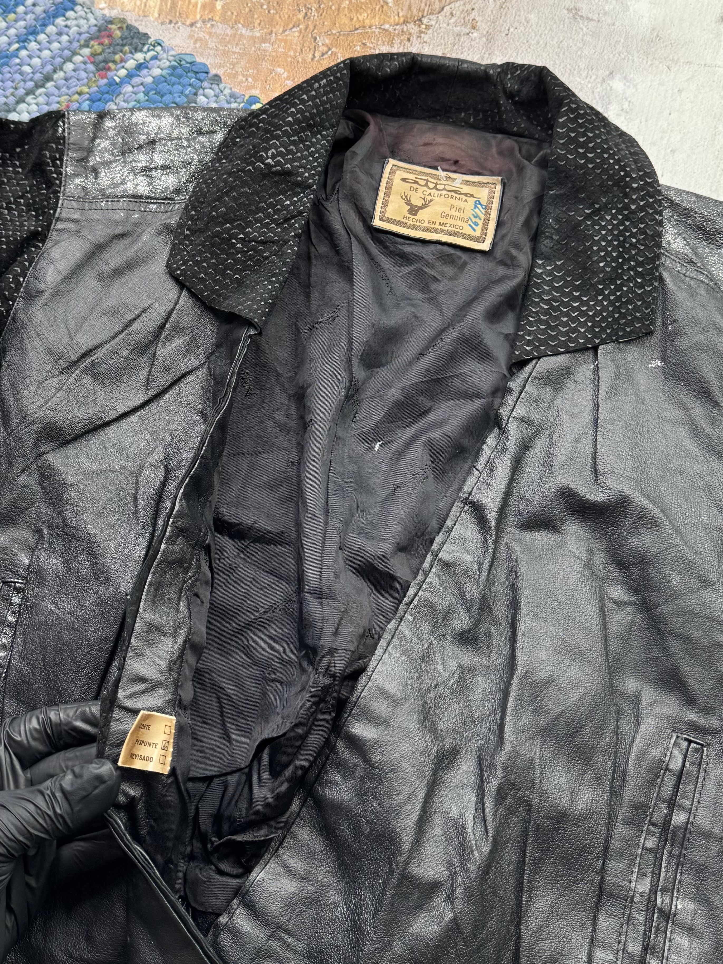 Japanese Brand Vintage 80's Leather Jacket A241(25)D15 Size M / US 6-8 / IT 42-44 - 5 Thumbnail