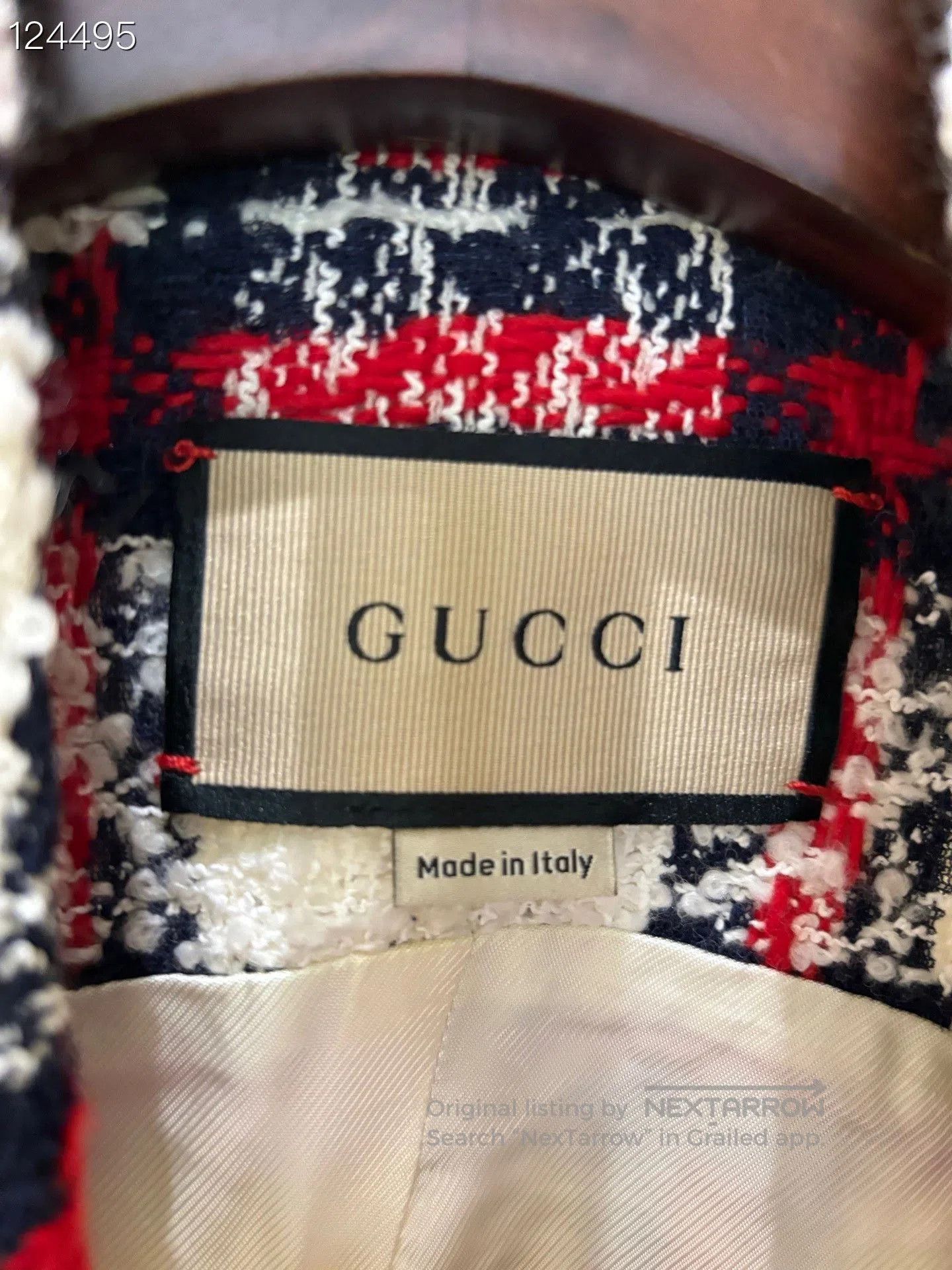 Chanel Gucci Red White Plaid Tweed Vest. Size M / US 6-8 / IT 42-44 - 4 Thumbnail