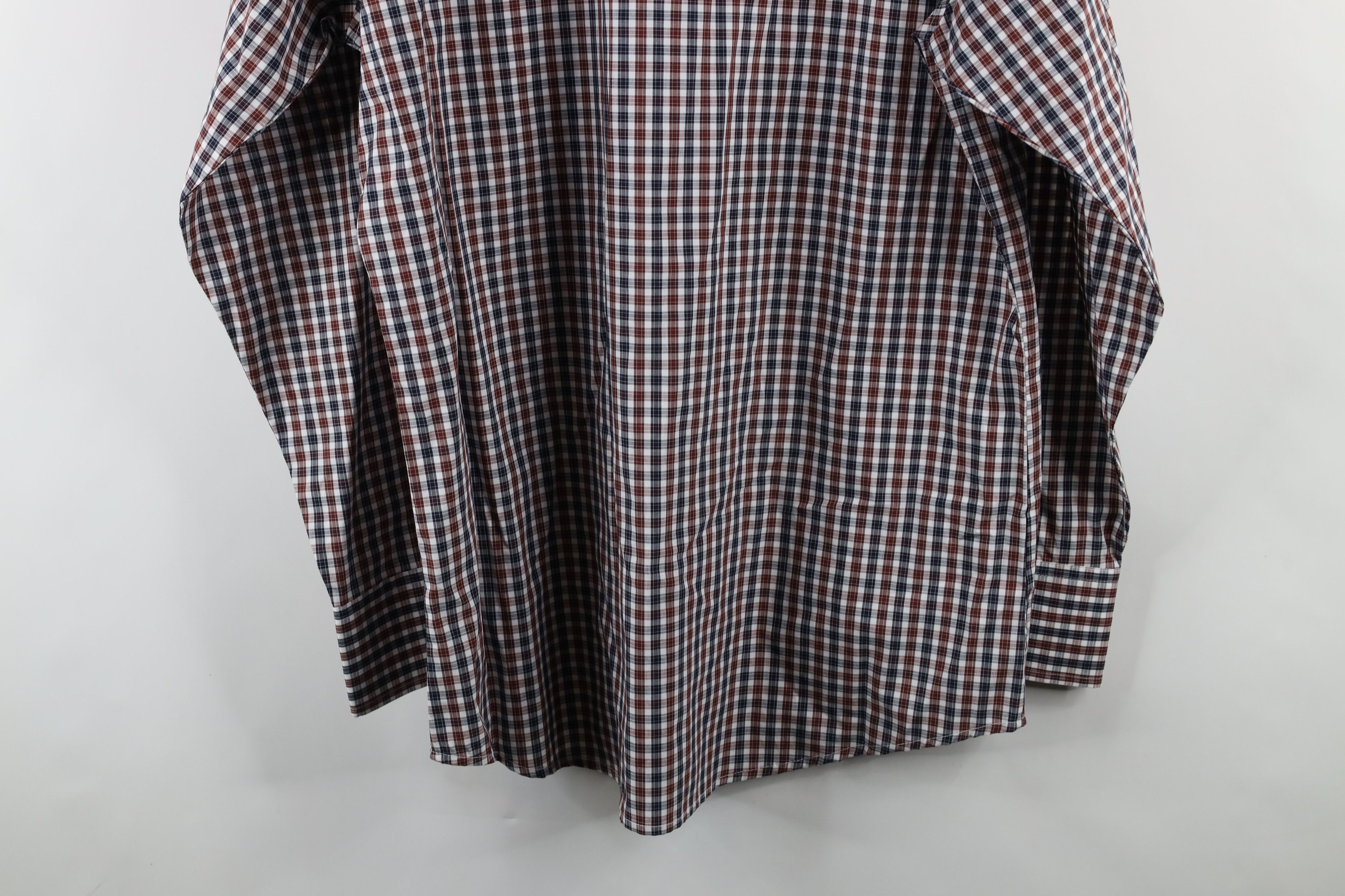 Vintage × Wrangler Deadstock Vintage Wrangler Rodeo Snap Button Shirt Plaid Size US XL / EU 56 / 4 - 11 Thumbnail