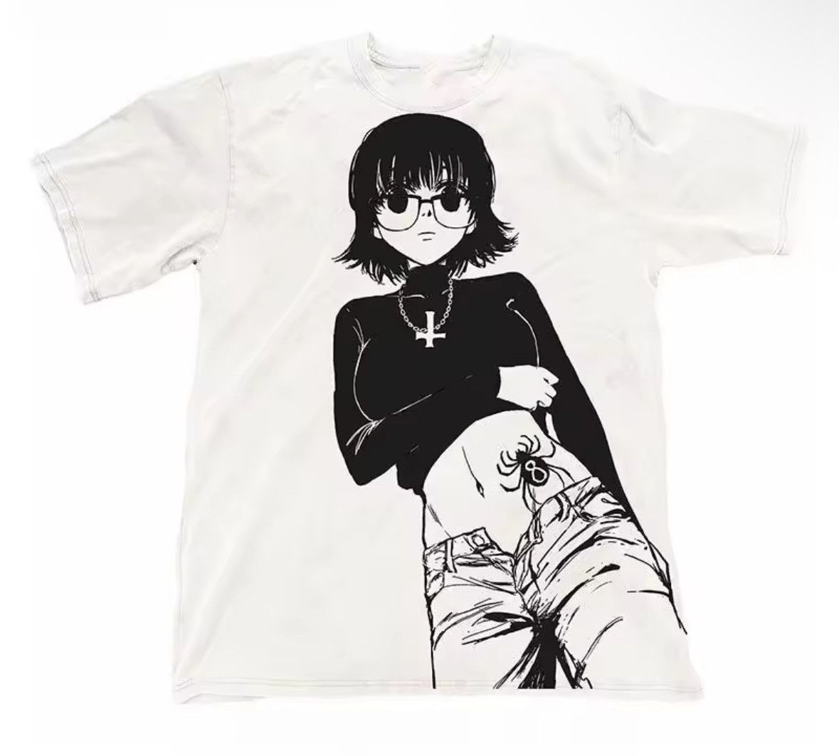 Japanese Brand Streetwear Retro Anime Hunter Spider Girl T-Shirt Tee Size US XXL / EU 58 / 5 - 1 Thumbnail