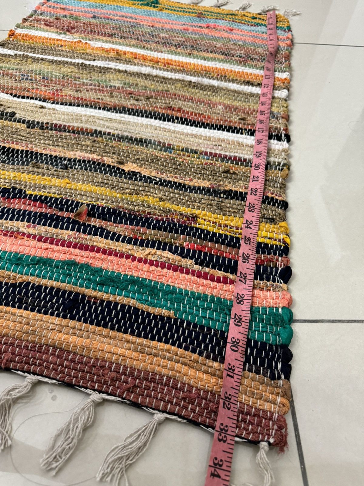Other SASHIKO BORO MULTICOLORS DOOR MAT Size ONE SIZE - 2 Thumbnail