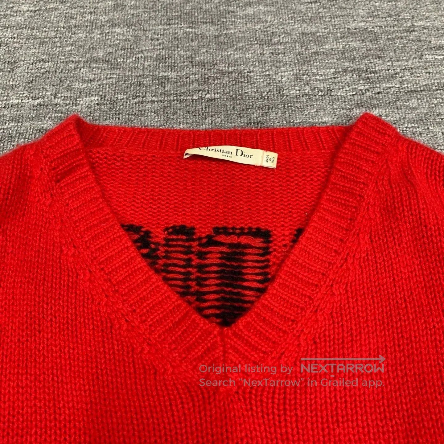 Dior red cashmere v. Size S / US 4 / IT 40 - 9 Thumbnail