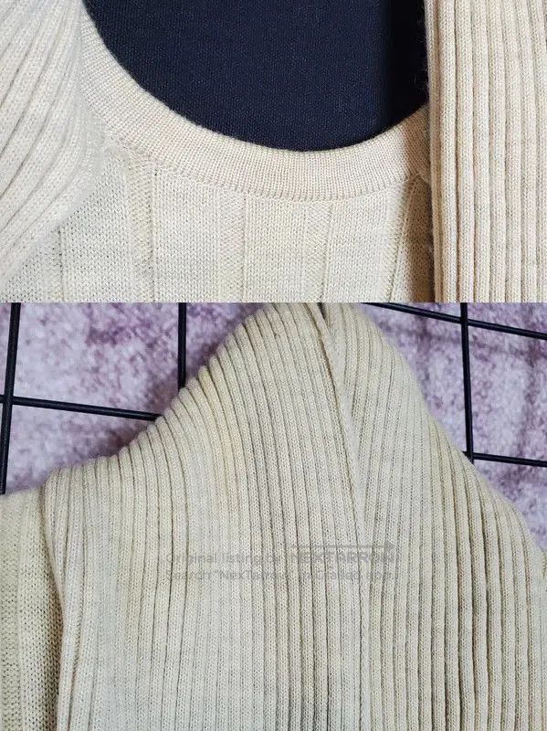 Yves Saint Laurent Yves Saint Laurent Women's Beige Wool Knit Sweater . Size M / US 6-8 / IT 42-44 - 5 Thumbnail