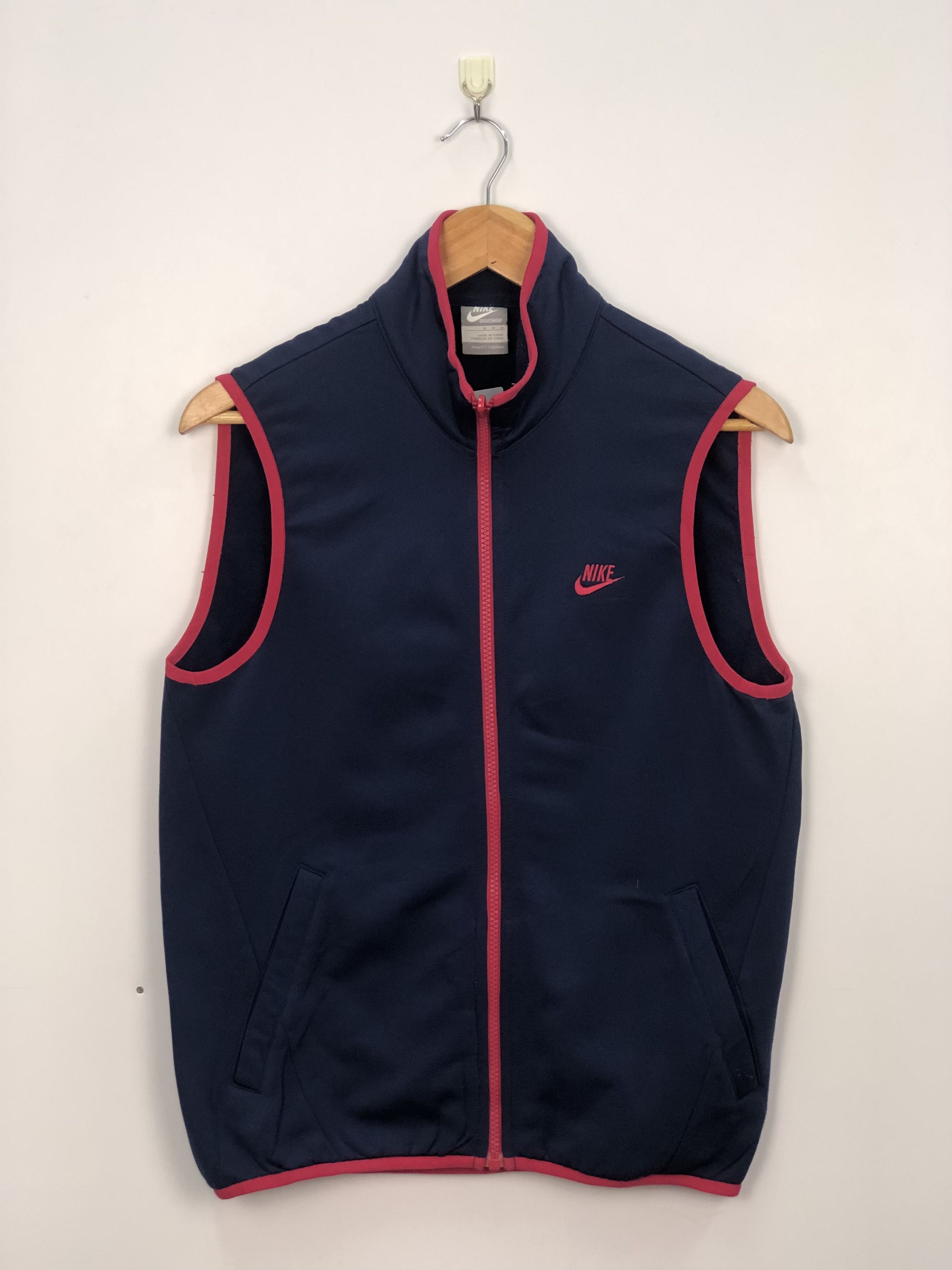 Nike Vintage Nike Zipper Up Vest J0214 Size 40S - 1 Thumbnail