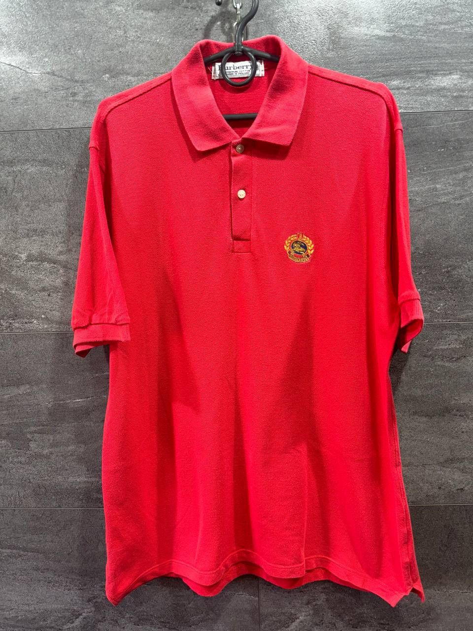 Burberry Vintage 90s Burberry's Polo Shirt Made in England Size L Size US L / EU 52-54 / 3 - 1 Thumbnail