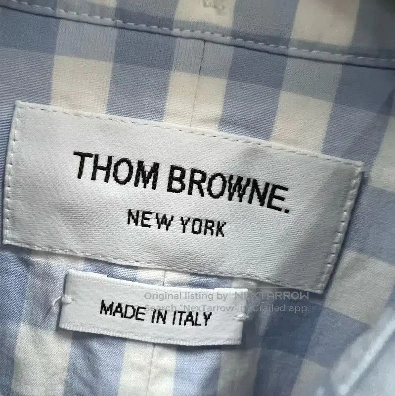 Thom Browne Thom Browne Blue Gingham Short Sleeve Shirt . Size XXS / US 00 / IT 34 - 3 Thumbnail