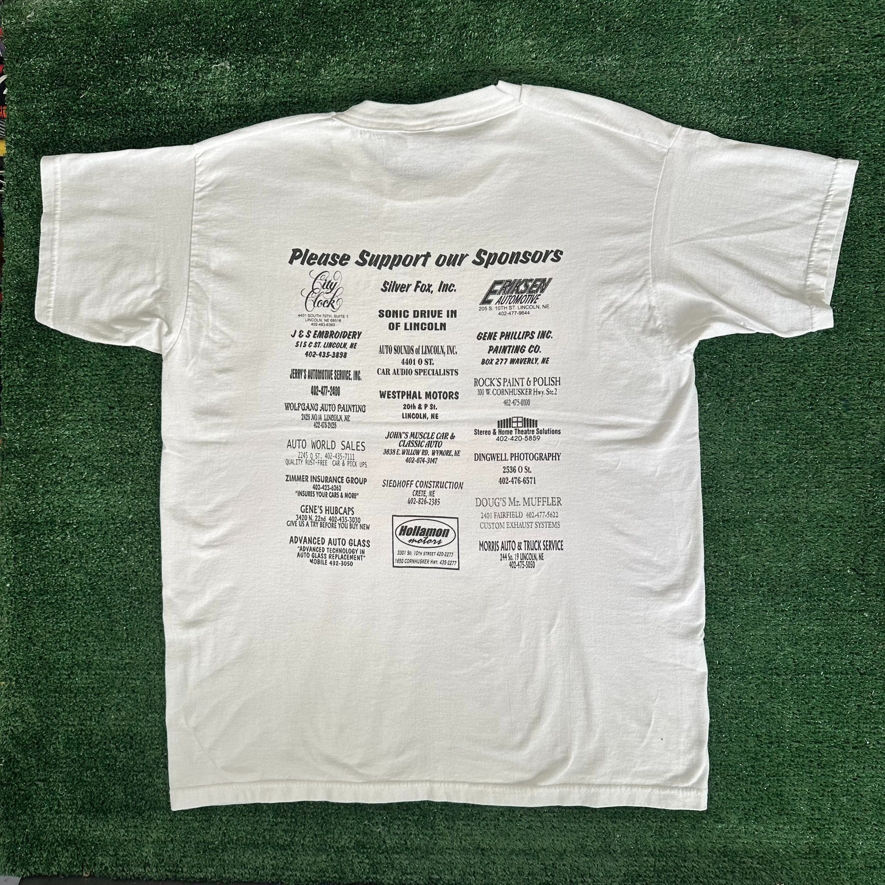 Fruit Of The Loom Vintage 2000 Roadster Hot Rods T-Shirt Boxy Y2K Grunge Skate Size US L / EU 52-54 / 3 - 4 Thumbnail