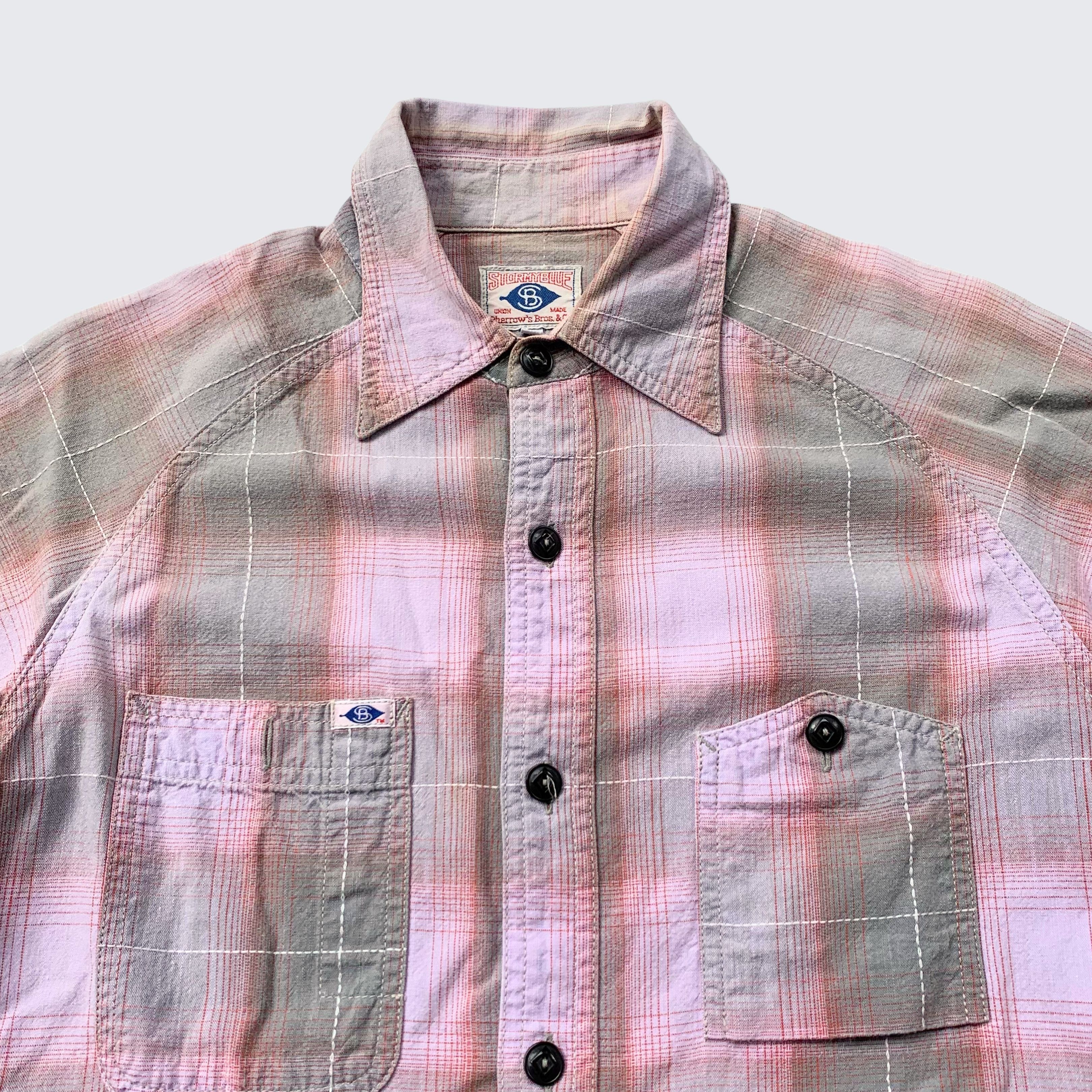 Pherrow's 1990s Stromy Blue By Pherrow's Japan Union Made Shirt Size US M / EU 48-50 / 2 - 2 Thumbnail