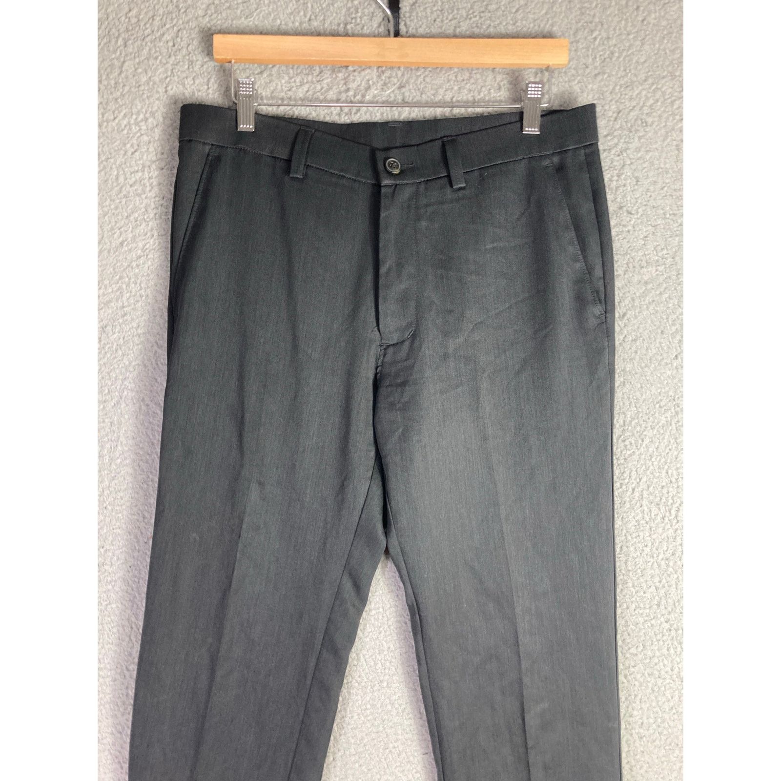 Haggar Haggar H26 Men's Dress Pants Gray 32x32 Business Casual Size US 32 / EU 48 - 5 Thumbnail