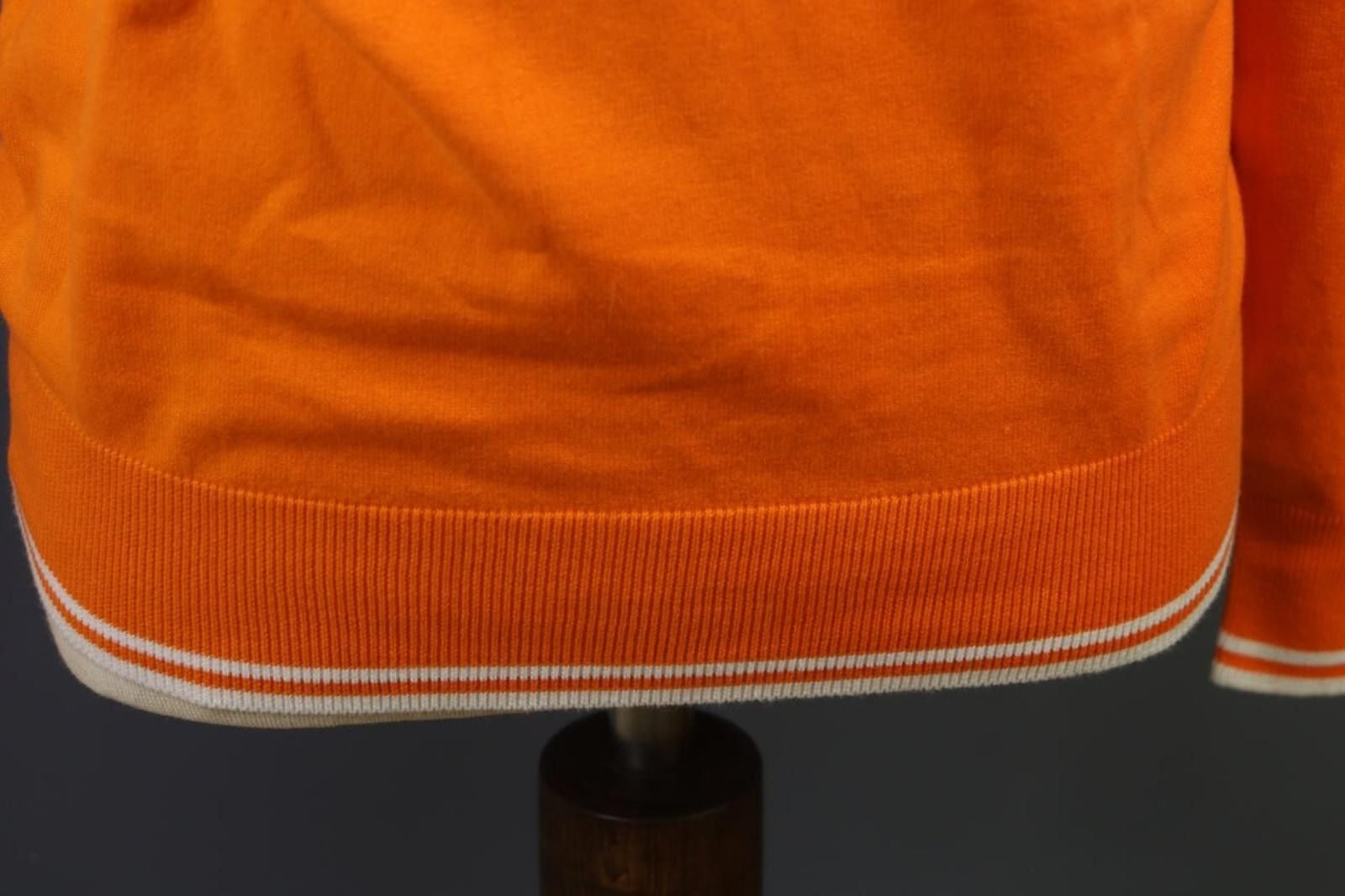 Romeo Gigli Romeo Gigli Orange V-Neck Cashmere Knit Sweater Size M Size US M / EU 48-50 / 2 - 5 Thumbnail
