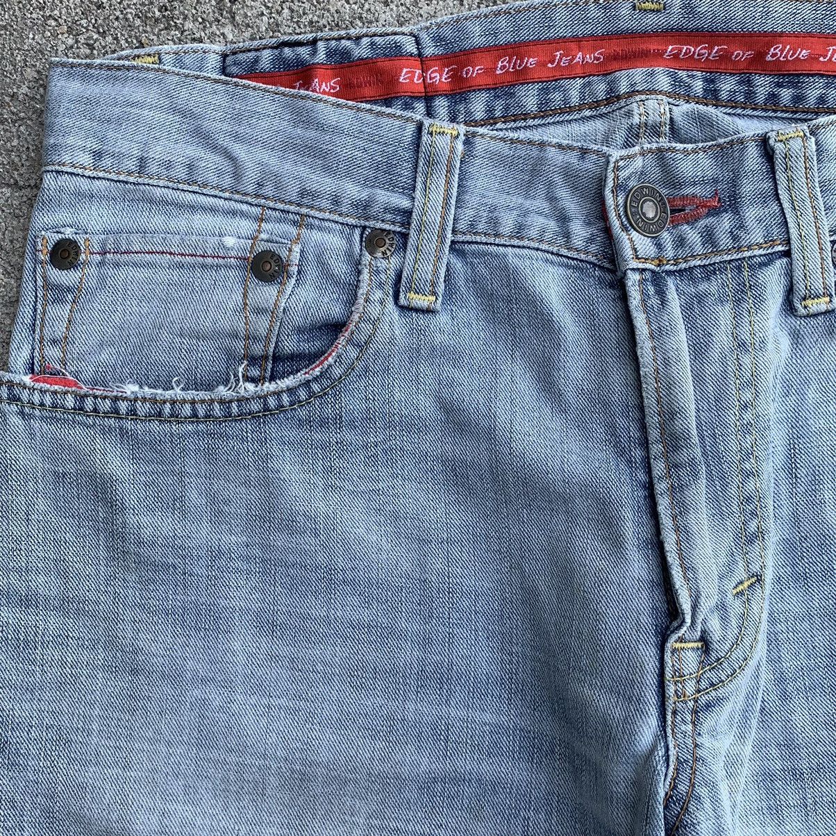 Japanese Brand Vintage 90s Era Japan Edwin Blue Washed Distressed Jeans W34 Size US 34 / EU 50 - 7 Thumbnail