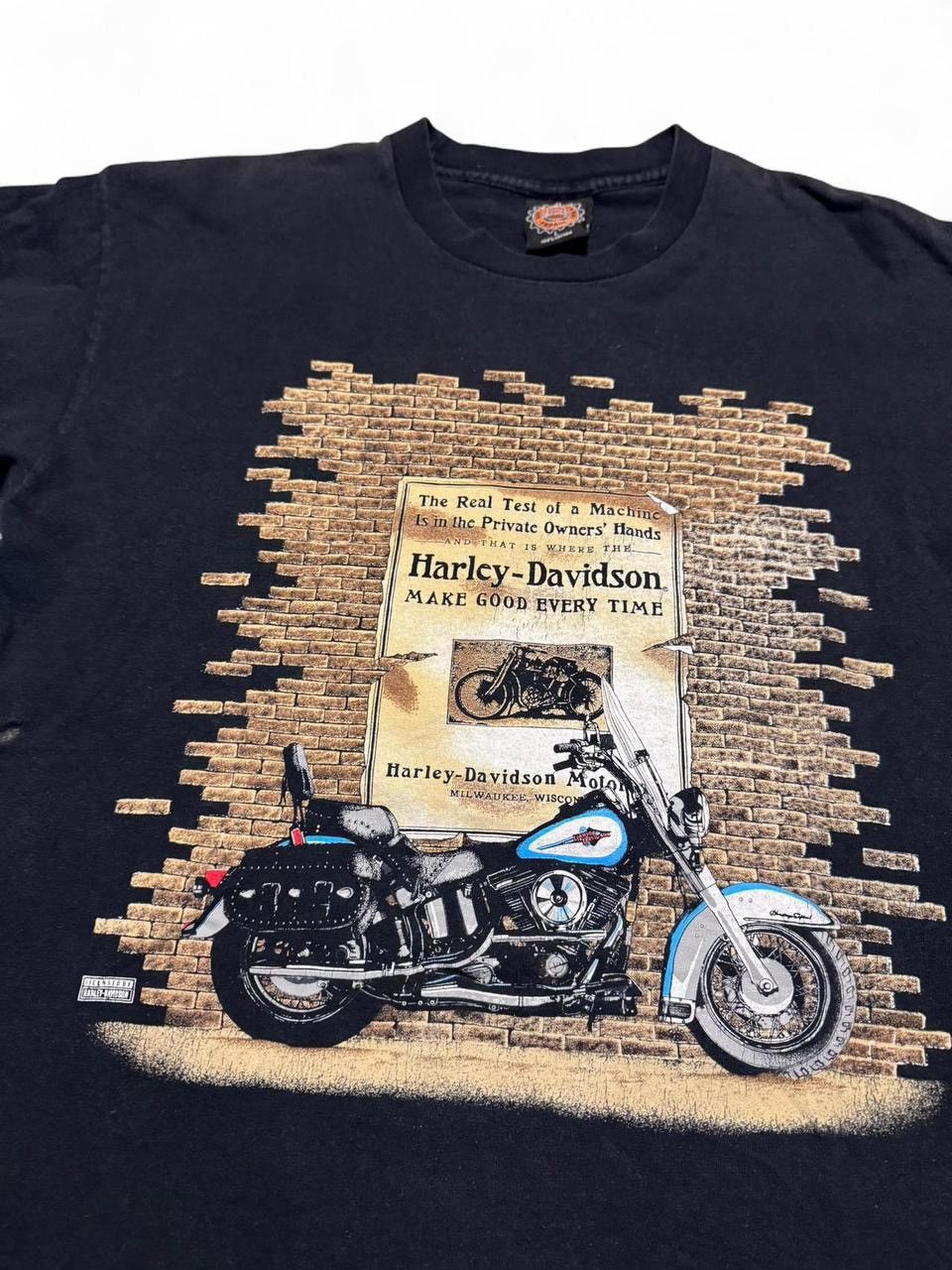 Harley Davidson VTG 1996 single stitch Harley Davidson Milwaukee WI brick T Size US L / EU 52-54 / 3 - 2 Thumbnail