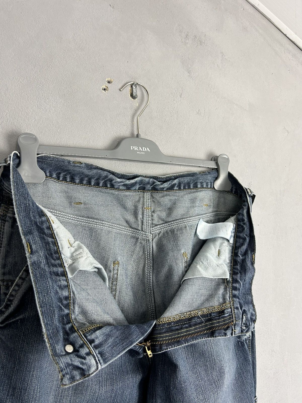 Carhartt Carhartt TRAX Carpenter Jeans 33x32 Blue Faded Distressed Size US 33 - 10 Thumbnail