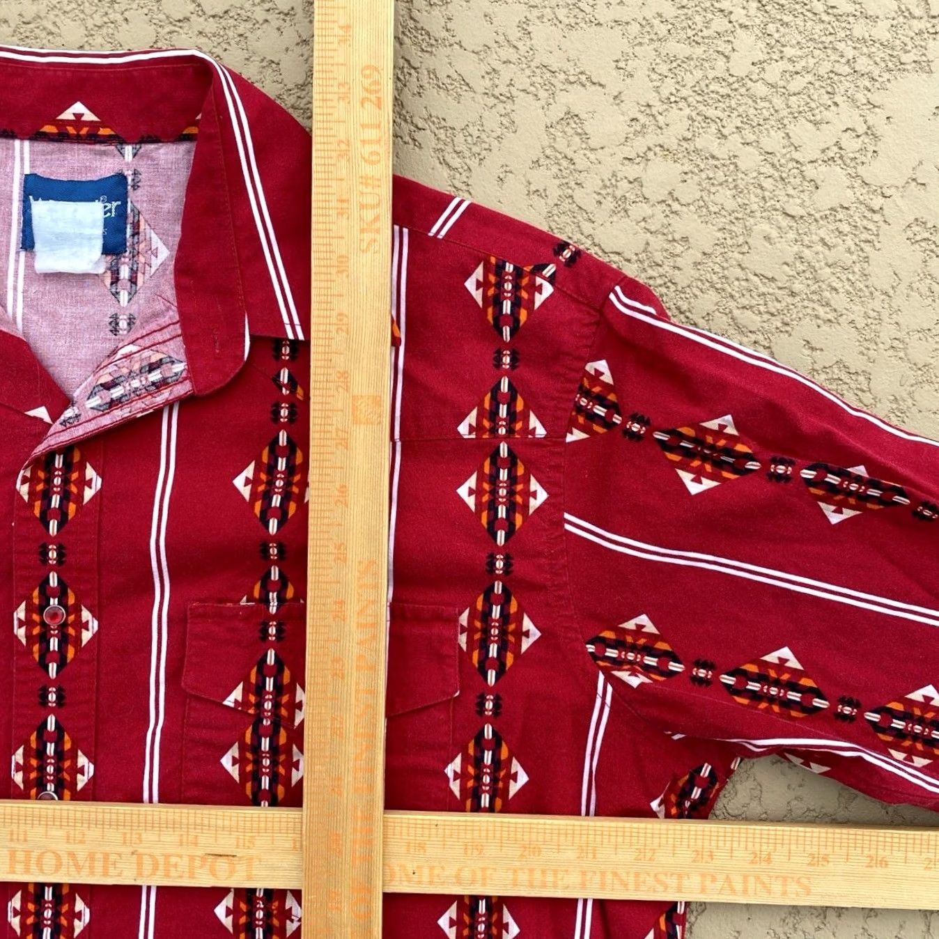 Wrangler VINTAGE Wrangler Shirt Mens Large Bull Rider 1990s Red Pearl Snap Western Wear Size US L / EU 52-54 / 3 - 5 Thumbnail