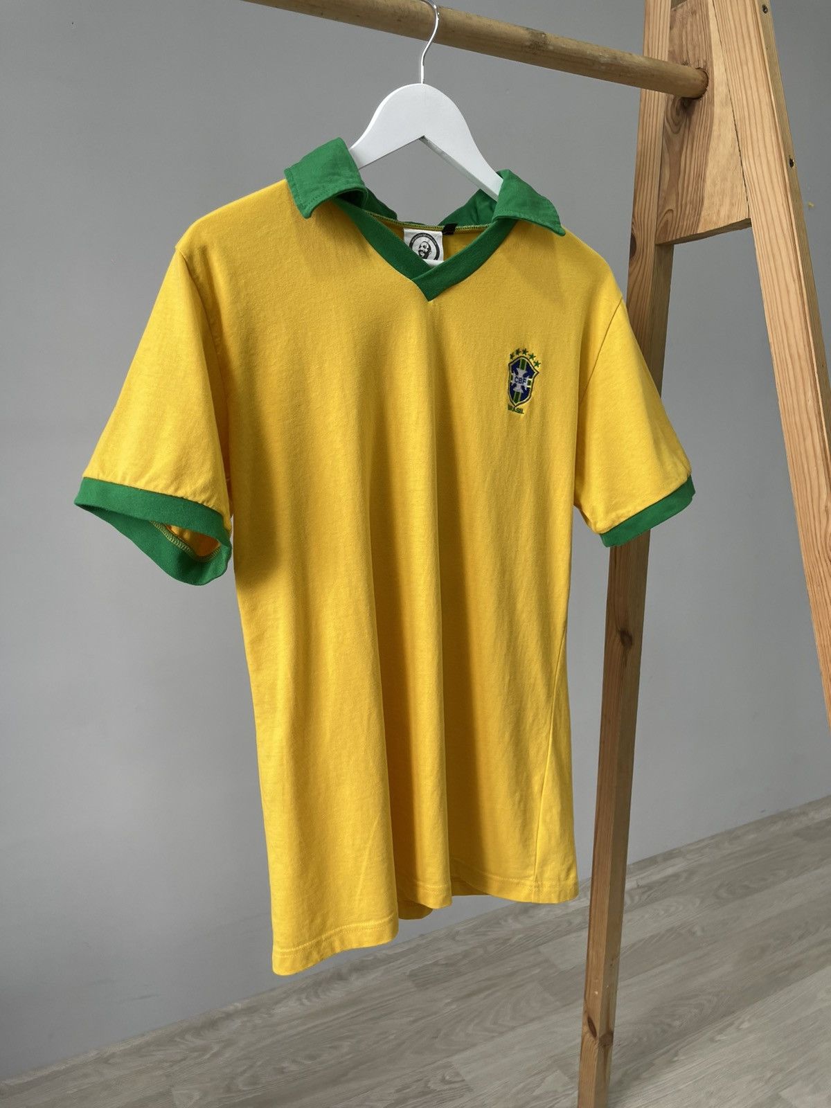 Vintage VINTAGE BRASIL RONALDO #9 FOOTBALL BLOKECORE COTTON JERSEY Size US L / EU 52-54 / 3 - 9 Thumbnail
